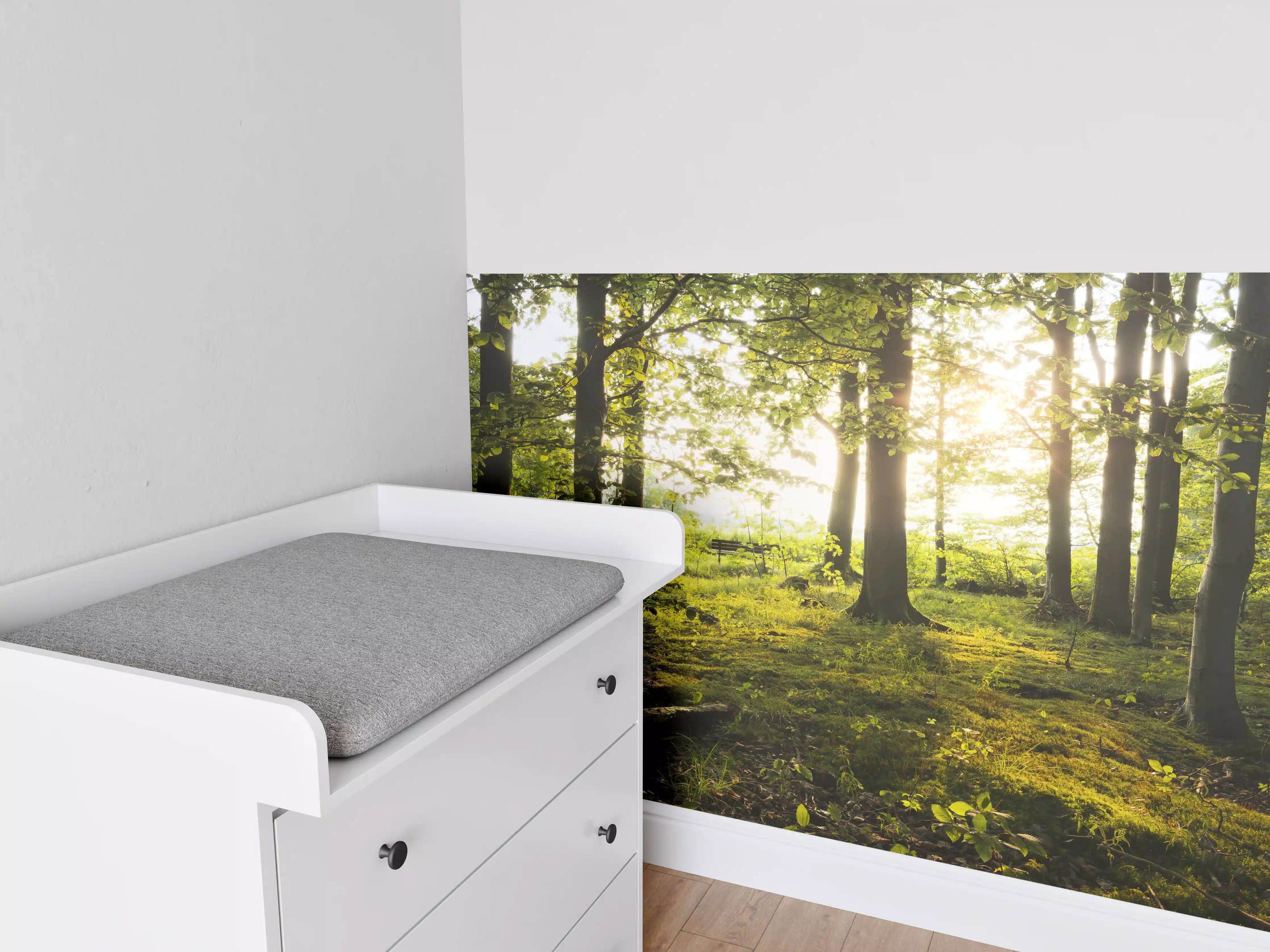 Babyzimmer Wandgestaltung - Sommer Wald