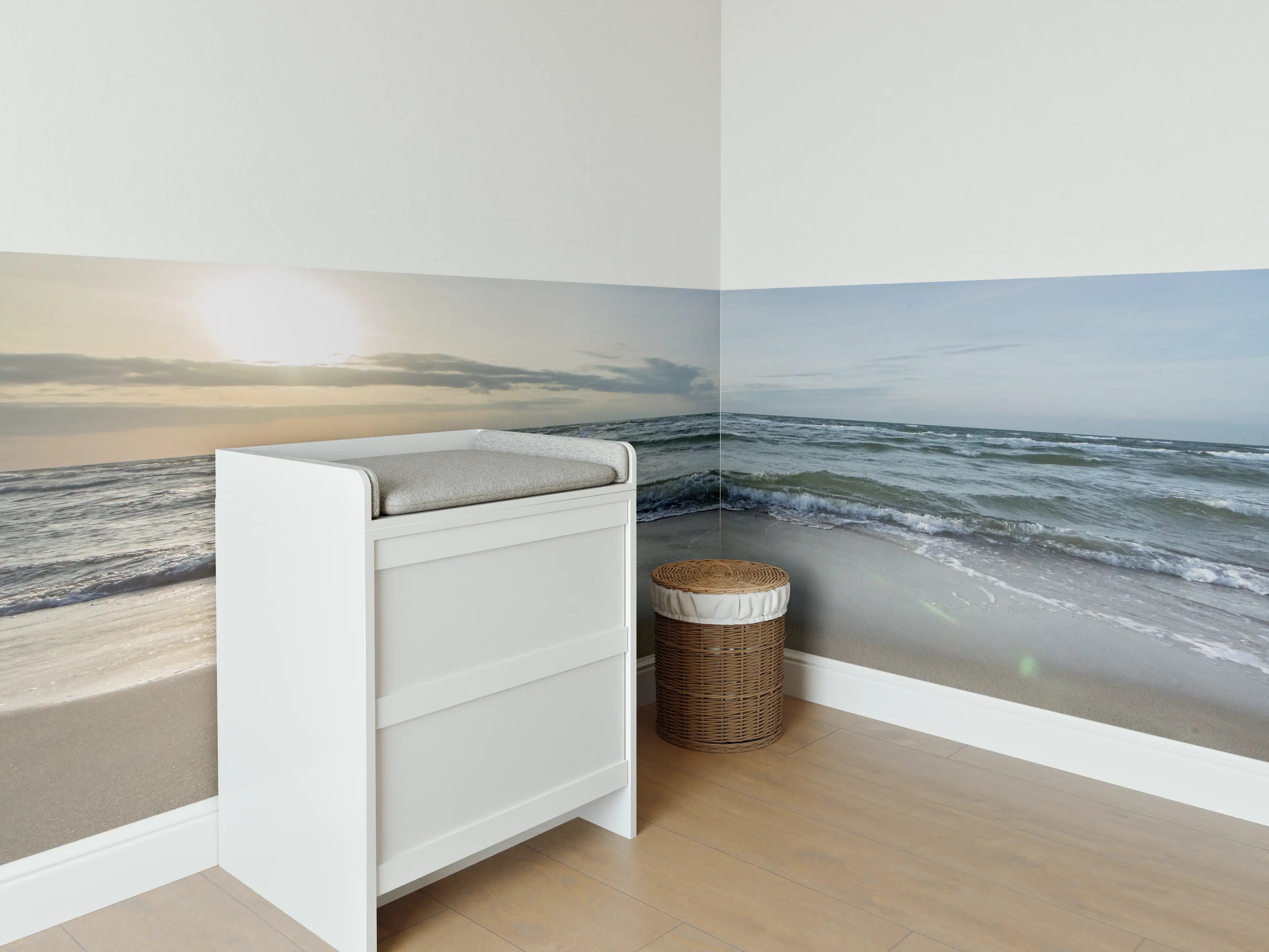 Babyzimmer Wandgestaltung - Sonnenaufgang in Griechenland