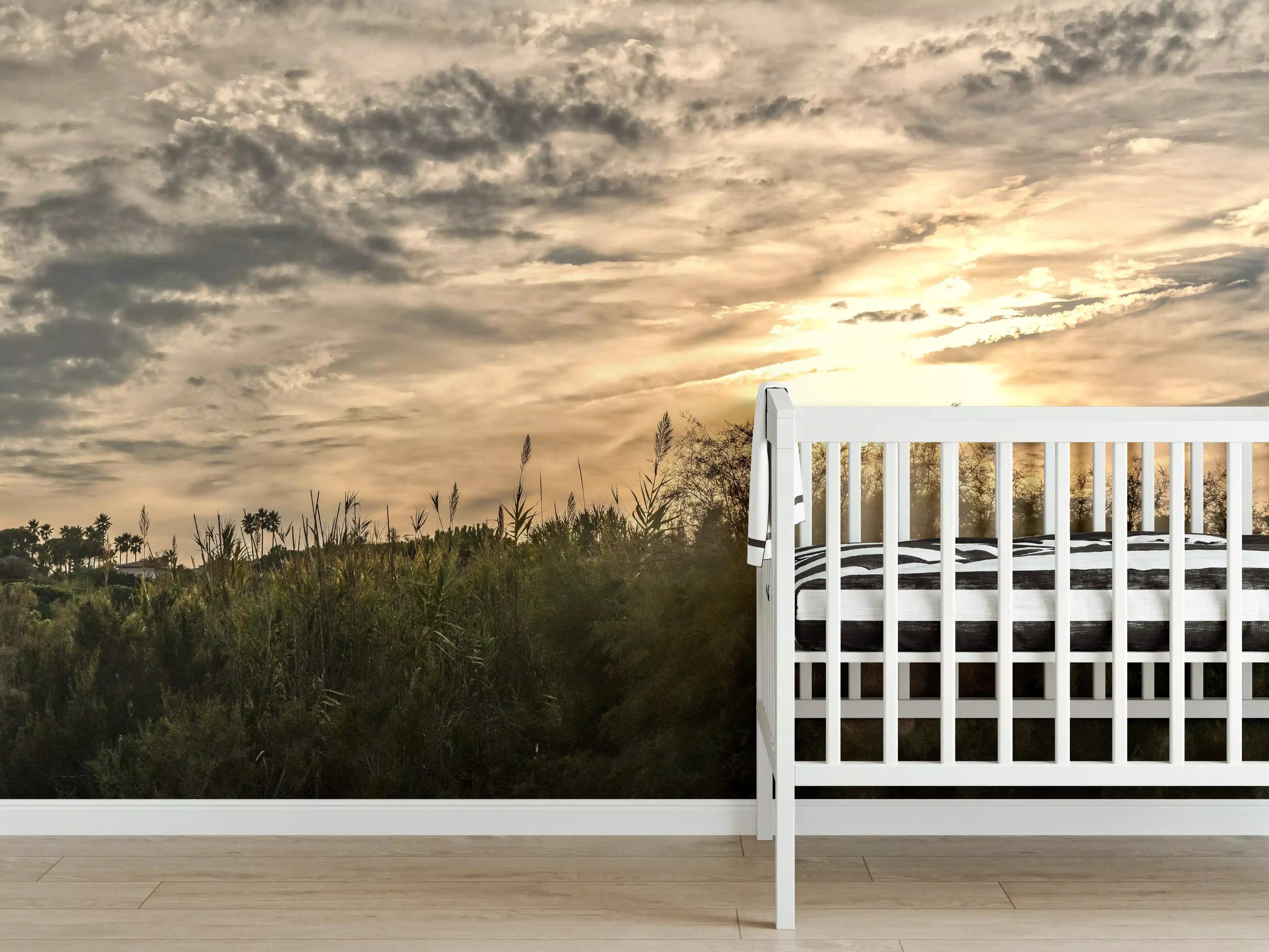 Babyzimmer Wandgestaltung - Sonnenuntergang am Pampelonne in Saint Tropez
