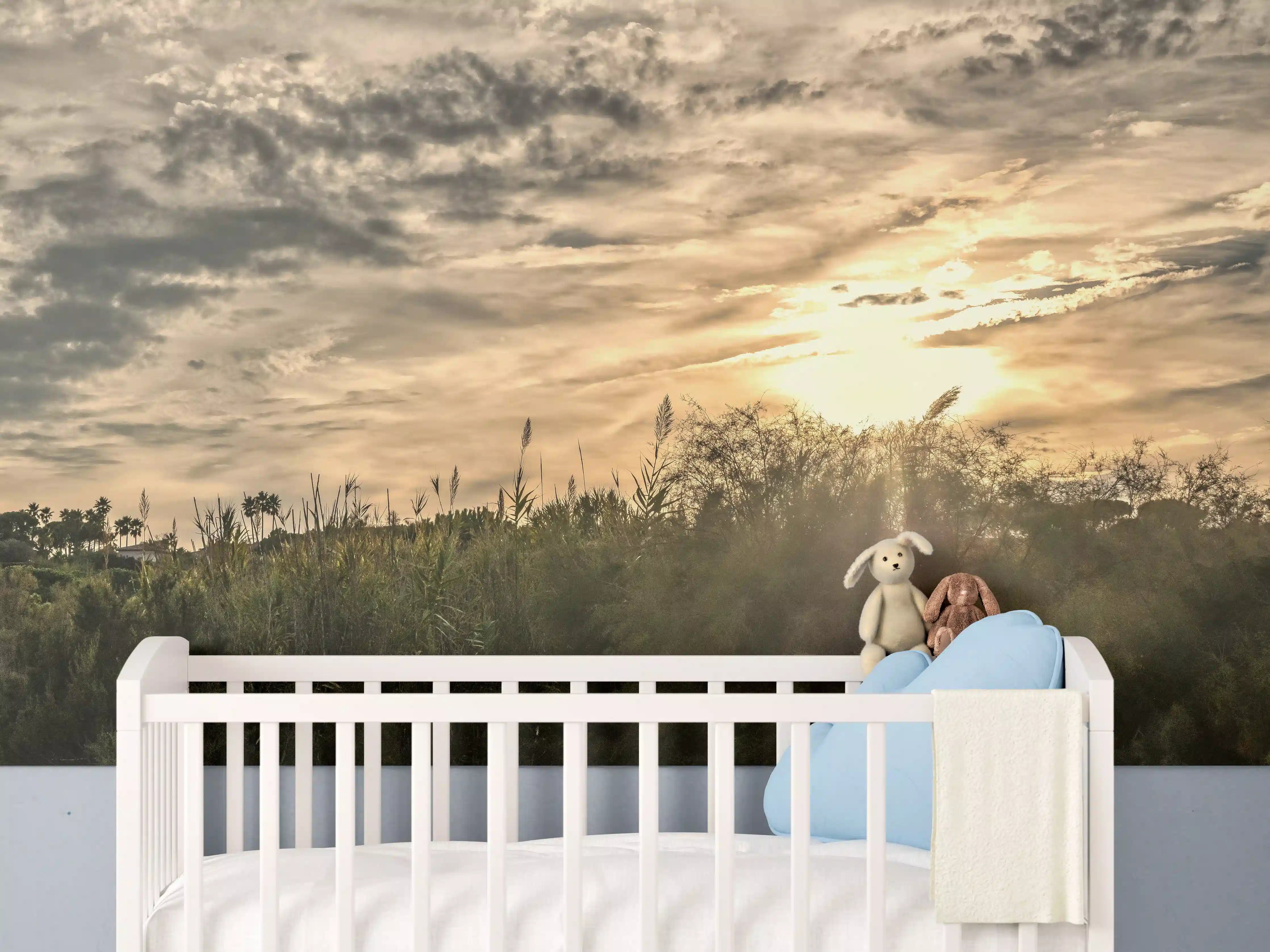 Babyzimmer Wandgestaltung - Sonnenuntergang am Pampelonne in Saint Tropez