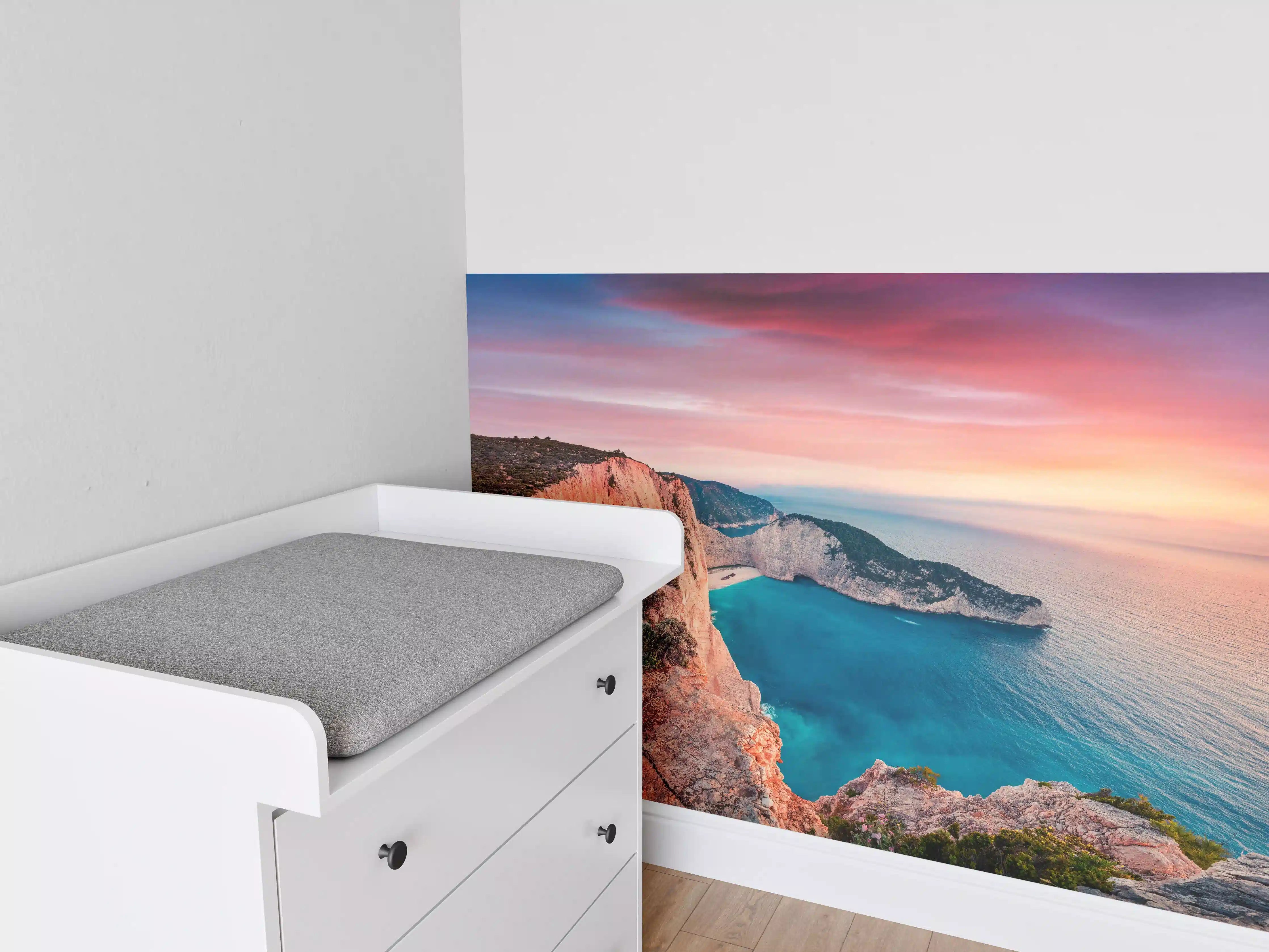 Babyzimmer Wandgestaltung - Sonnenuntergang am Shipwreck Beach
