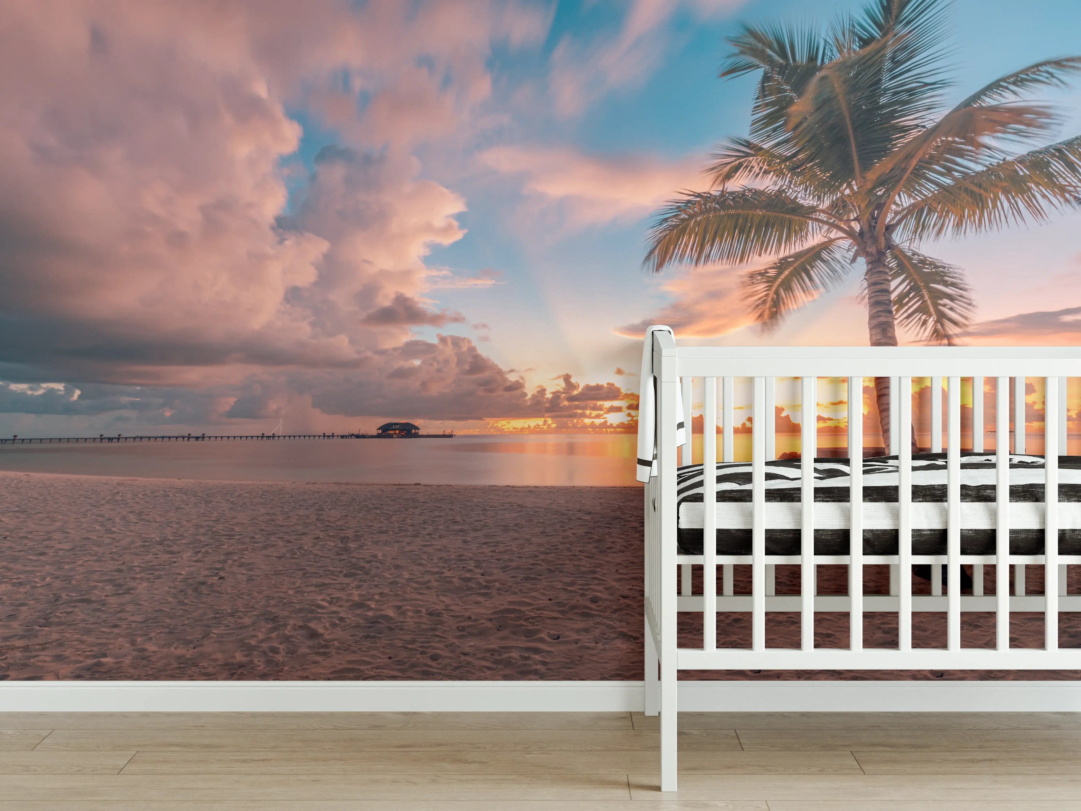 Babyzimmer Wandgestaltung - Sonnenuntergang in Rivera Maya
