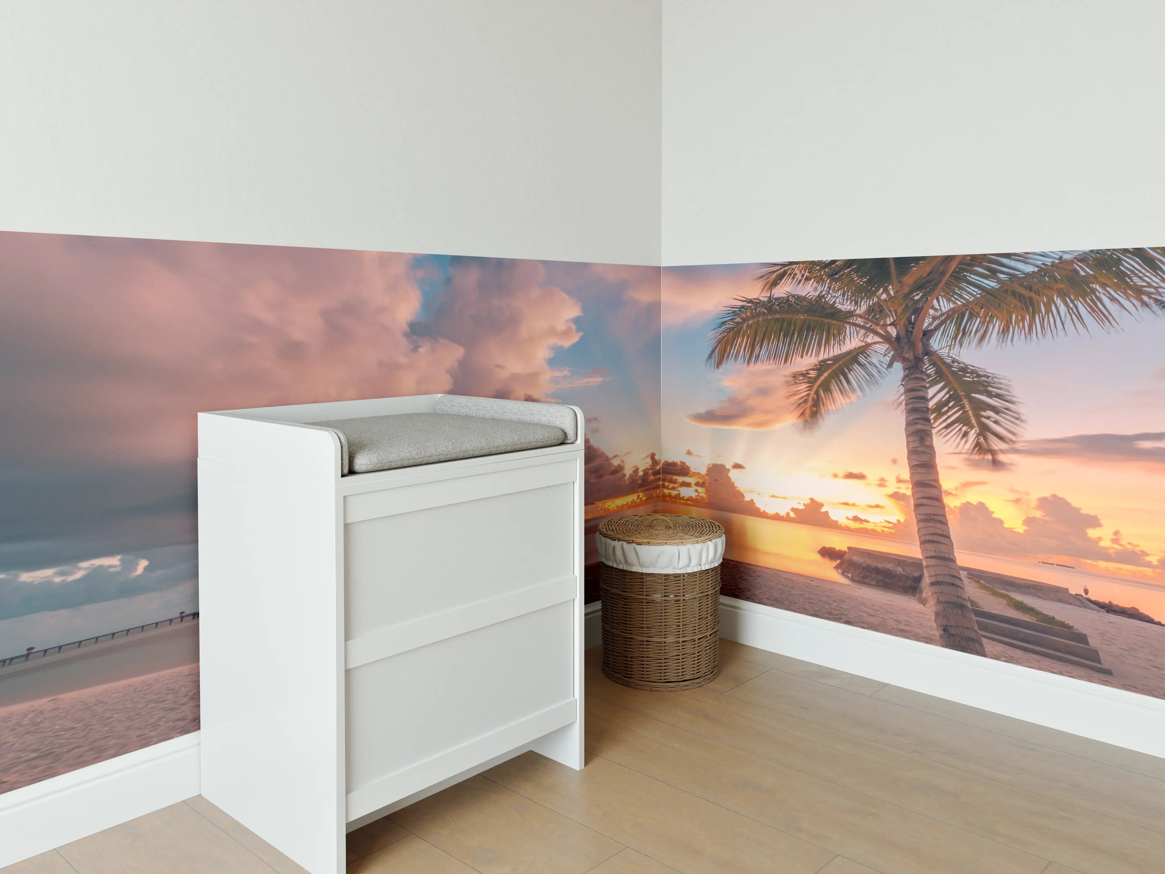 Babyzimmer Wandgestaltung - Sonnenuntergang in Rivera Maya