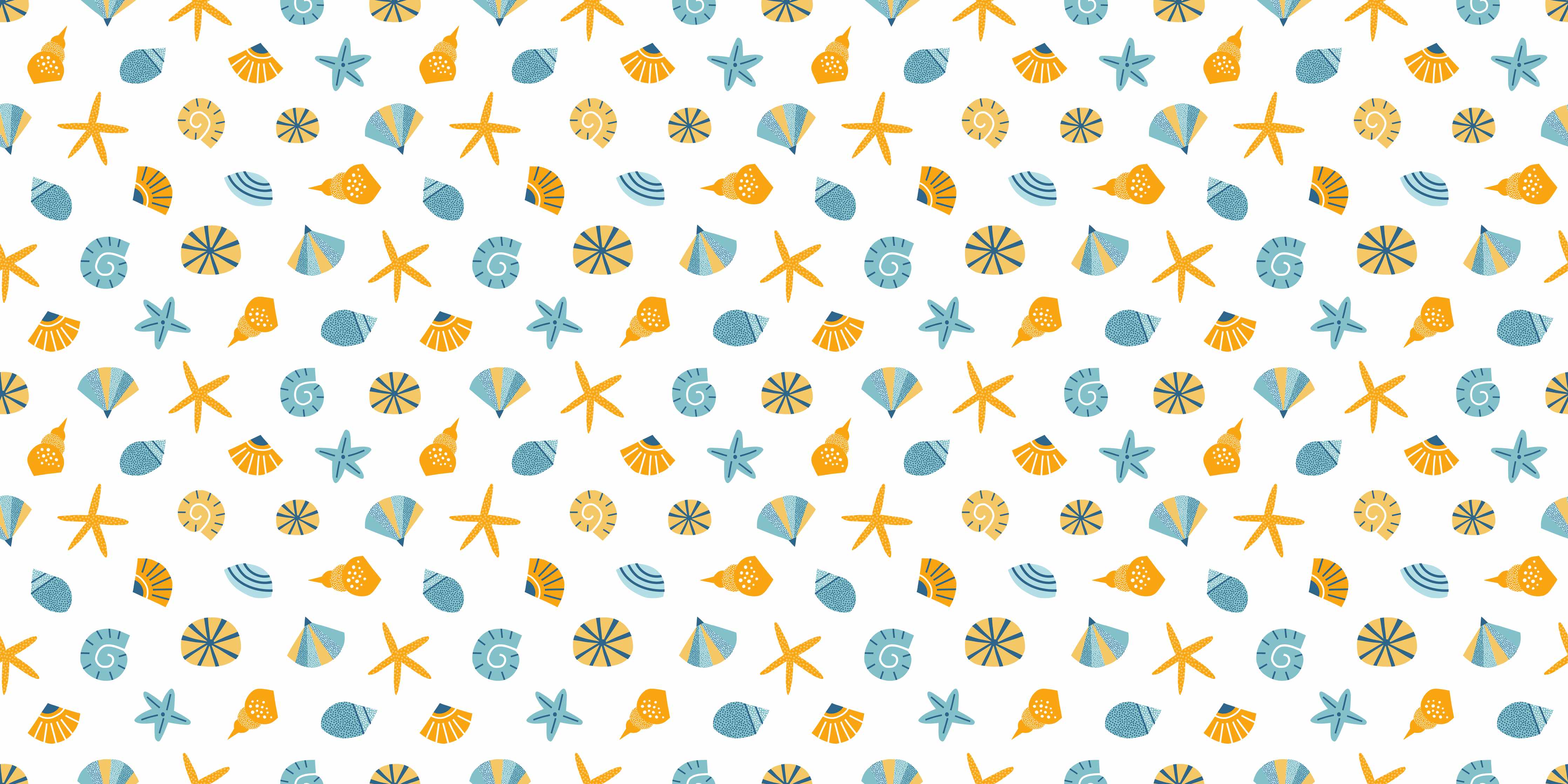 Babyzimmer Wandgestaltung-Sonniger Strand mit Muscheln und Sternen