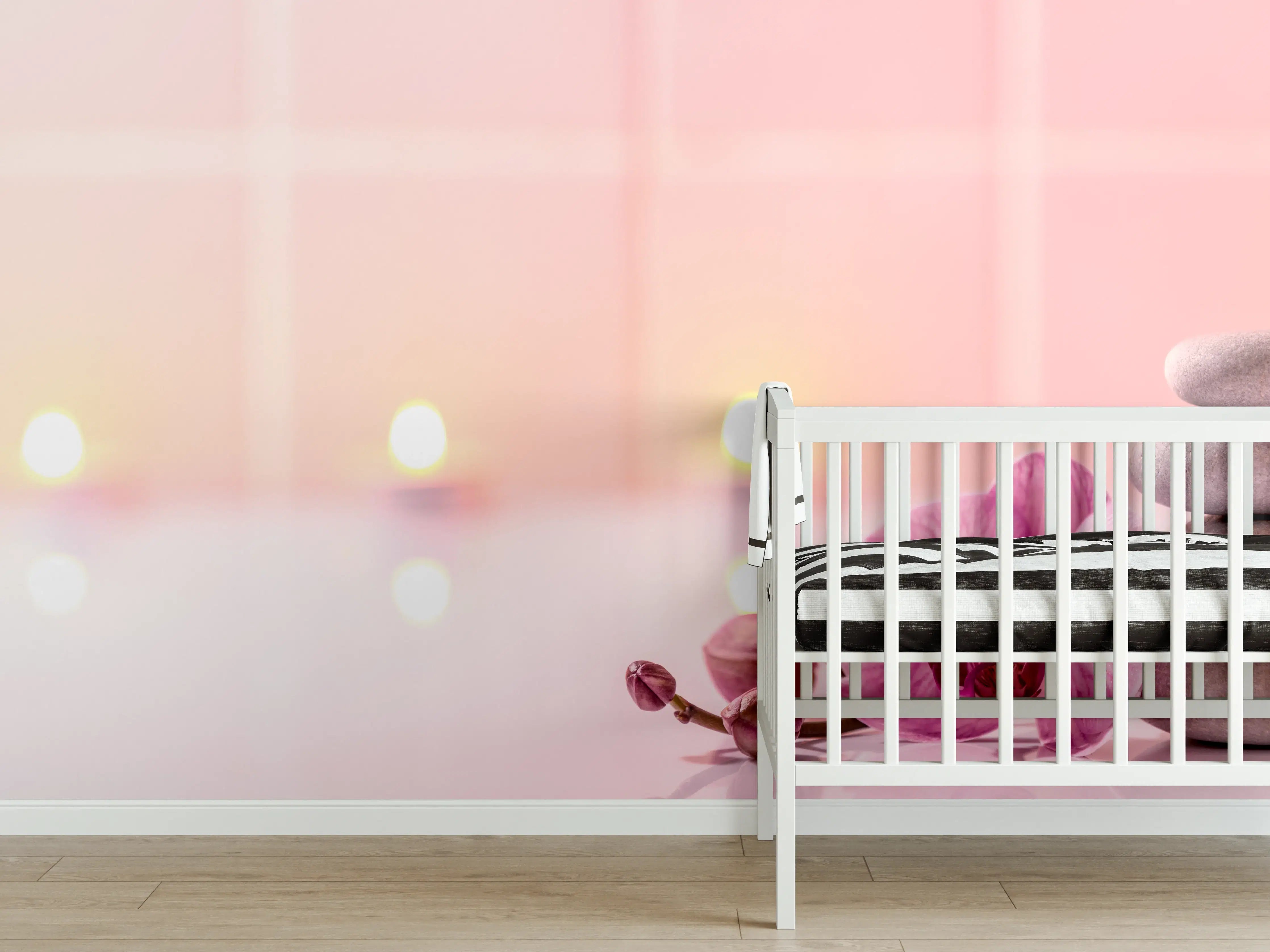 Babyzimmer Wandgestaltung - Spa-Stillleben