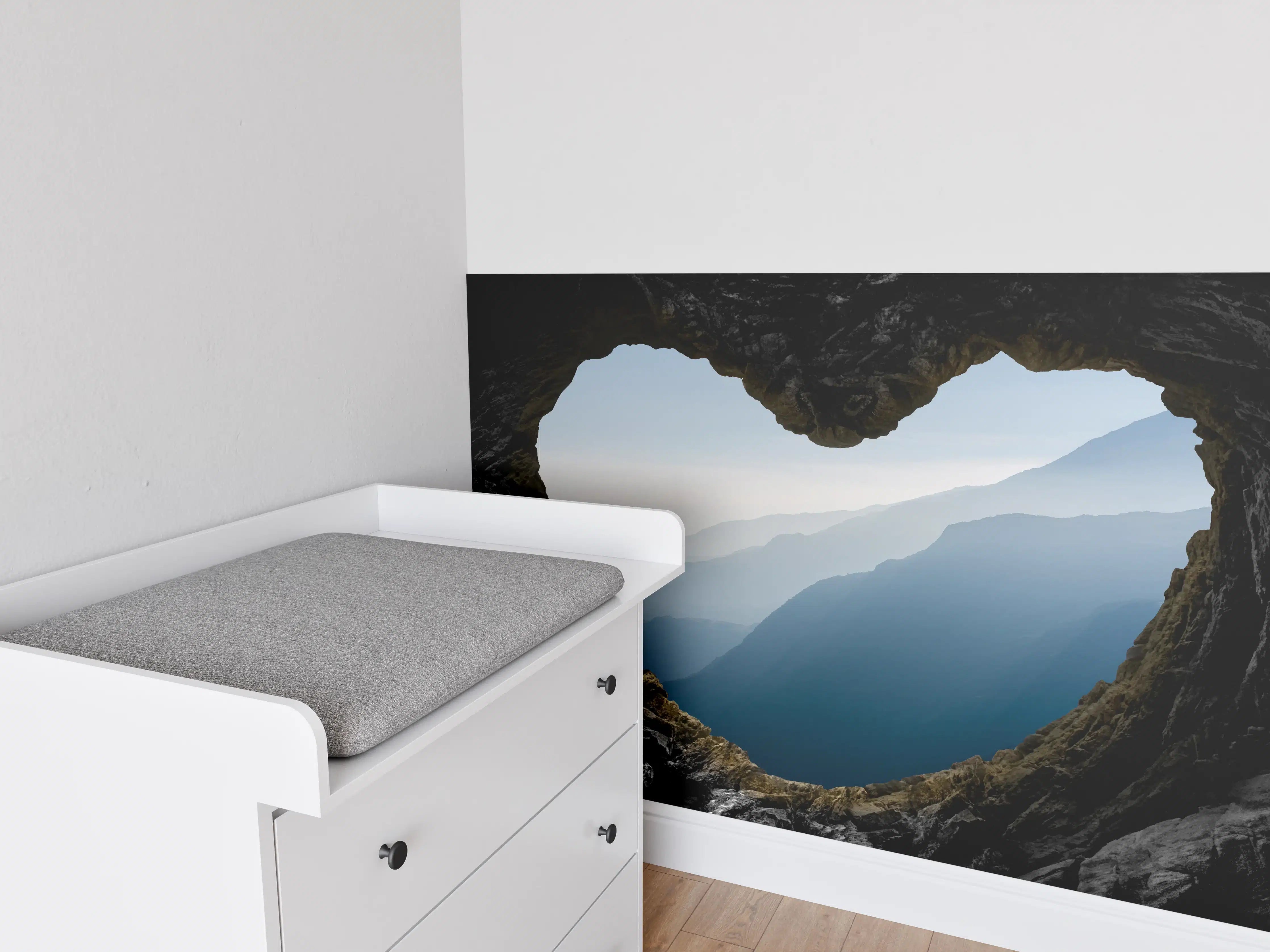 Babyzimmer Wandgestaltung - Spektakuläre und mystische Gebirgsschicht
