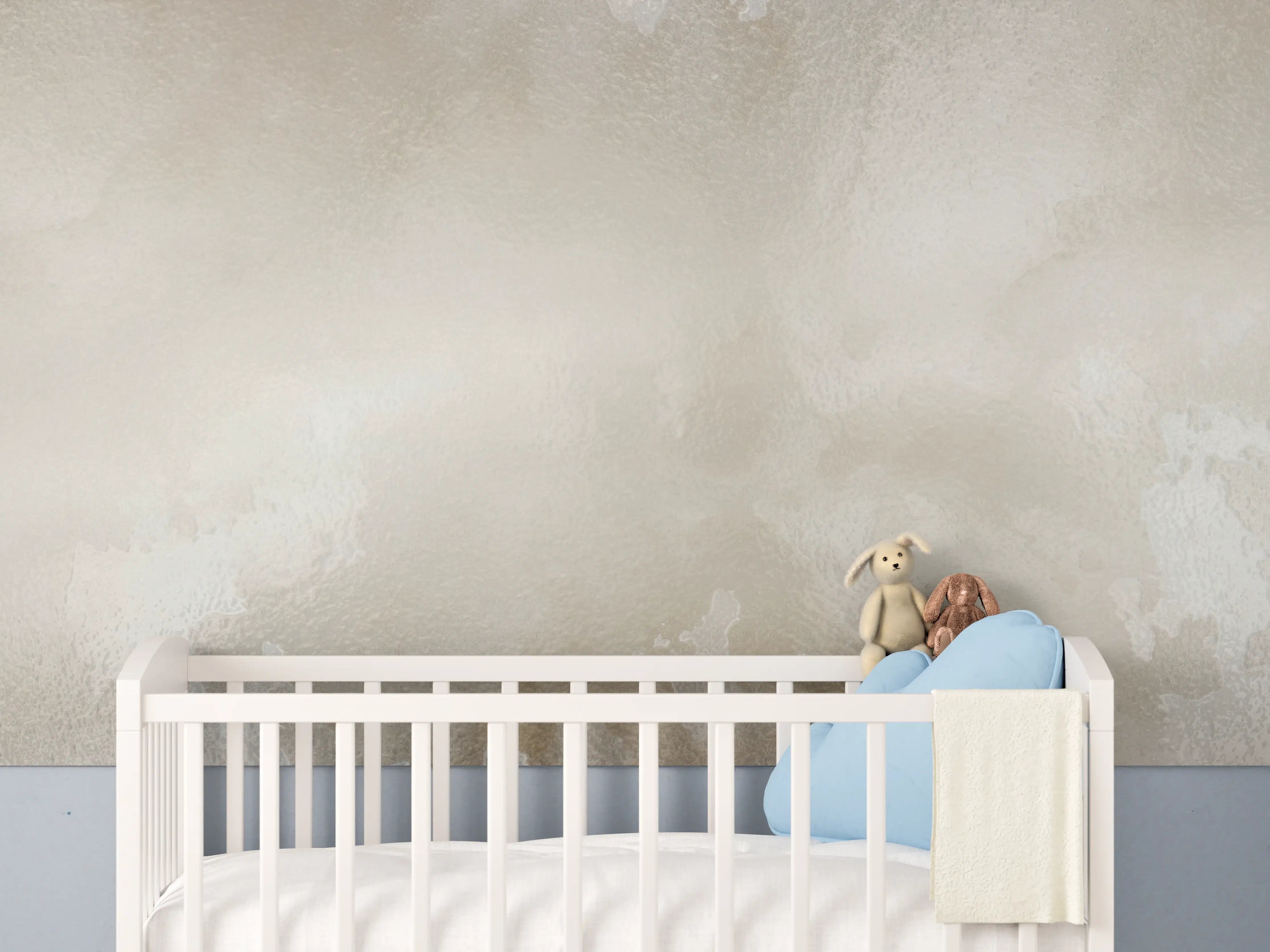 Babyzimmer Wandgestaltung - Steinartiges Aquarell