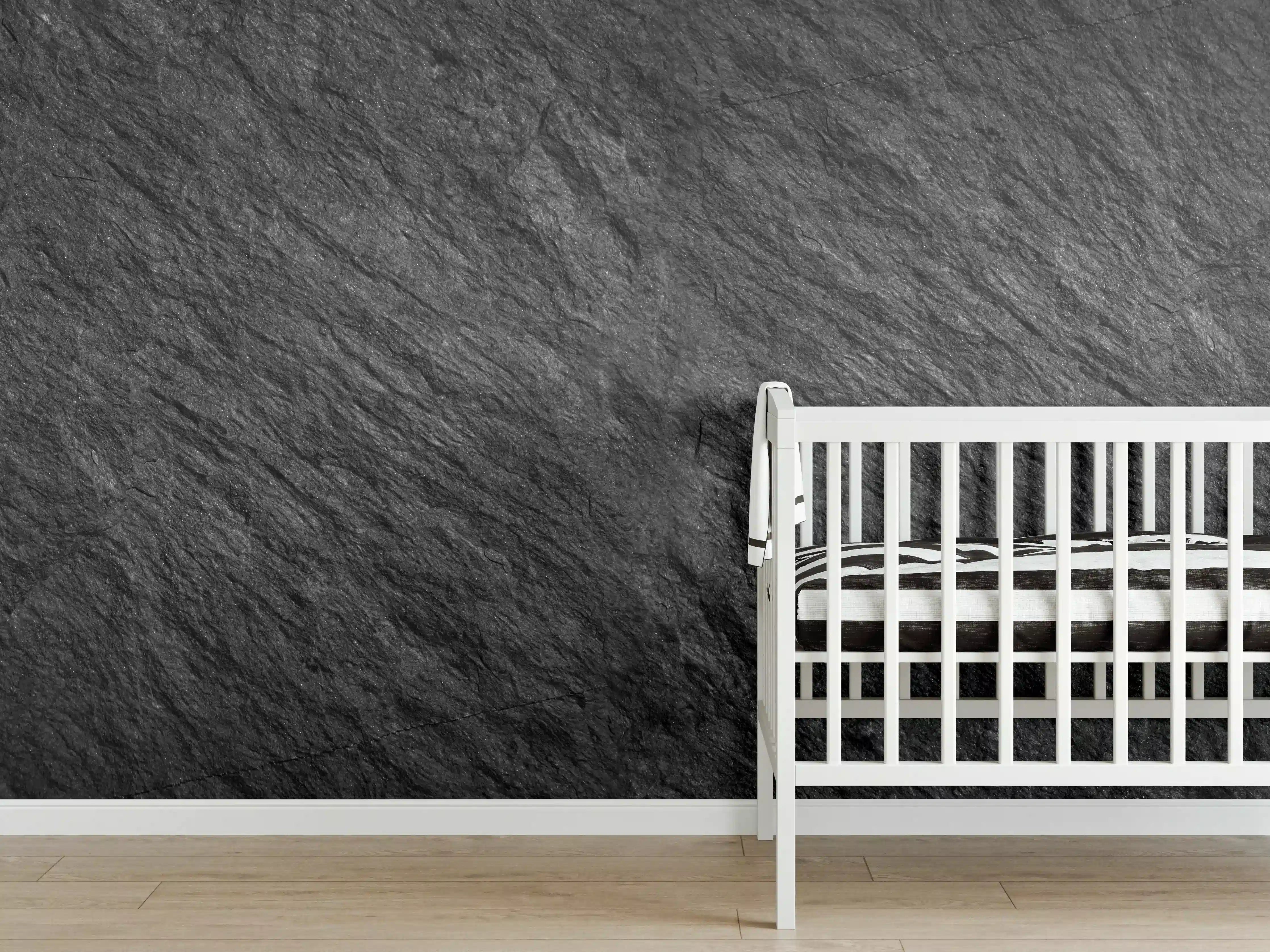 Babyzimmer Wandgestaltung - Steintextur mit Rissen