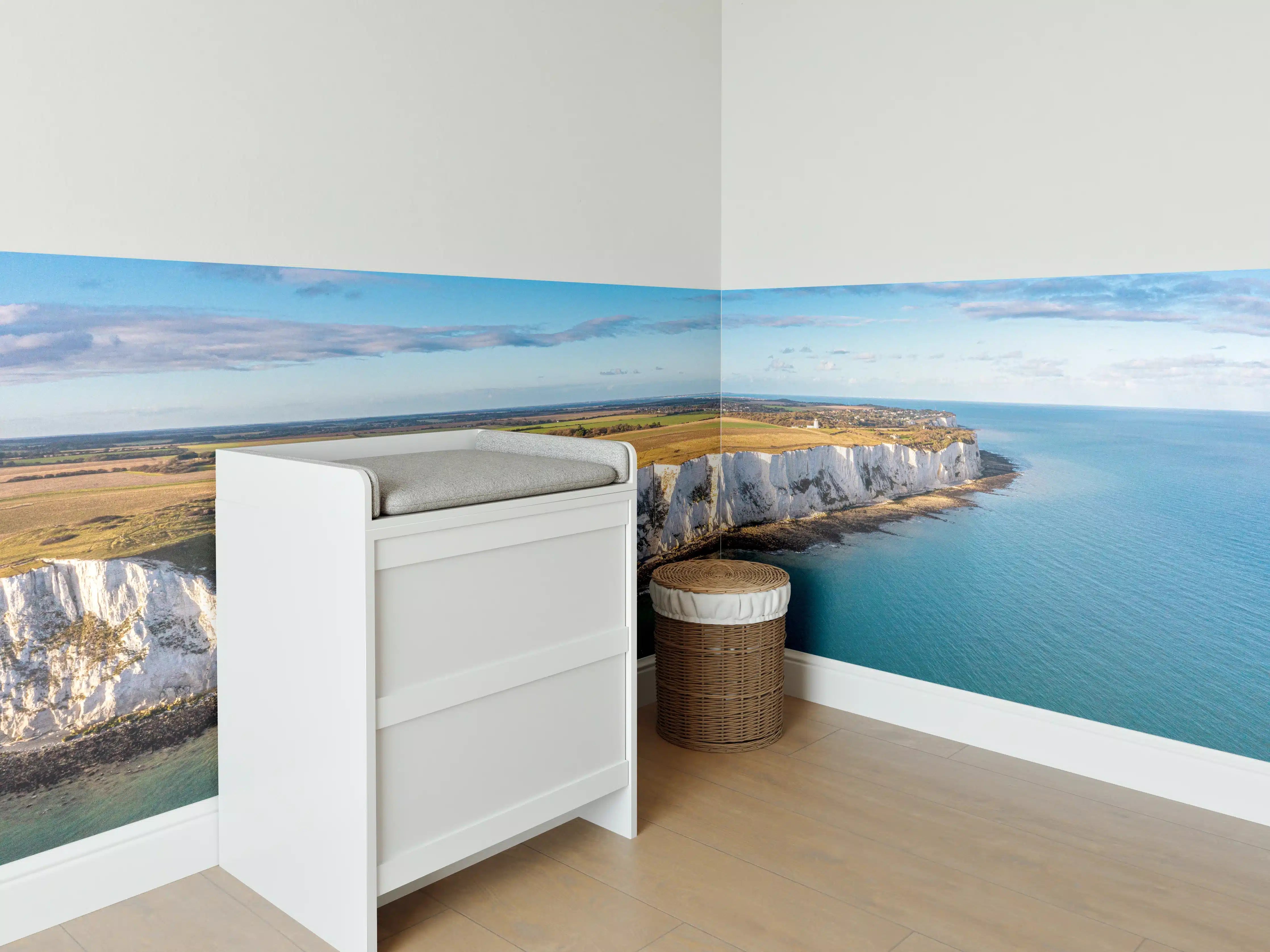 Babyzimmer Wandgestaltung - Strahlende White Cliffs of Dover