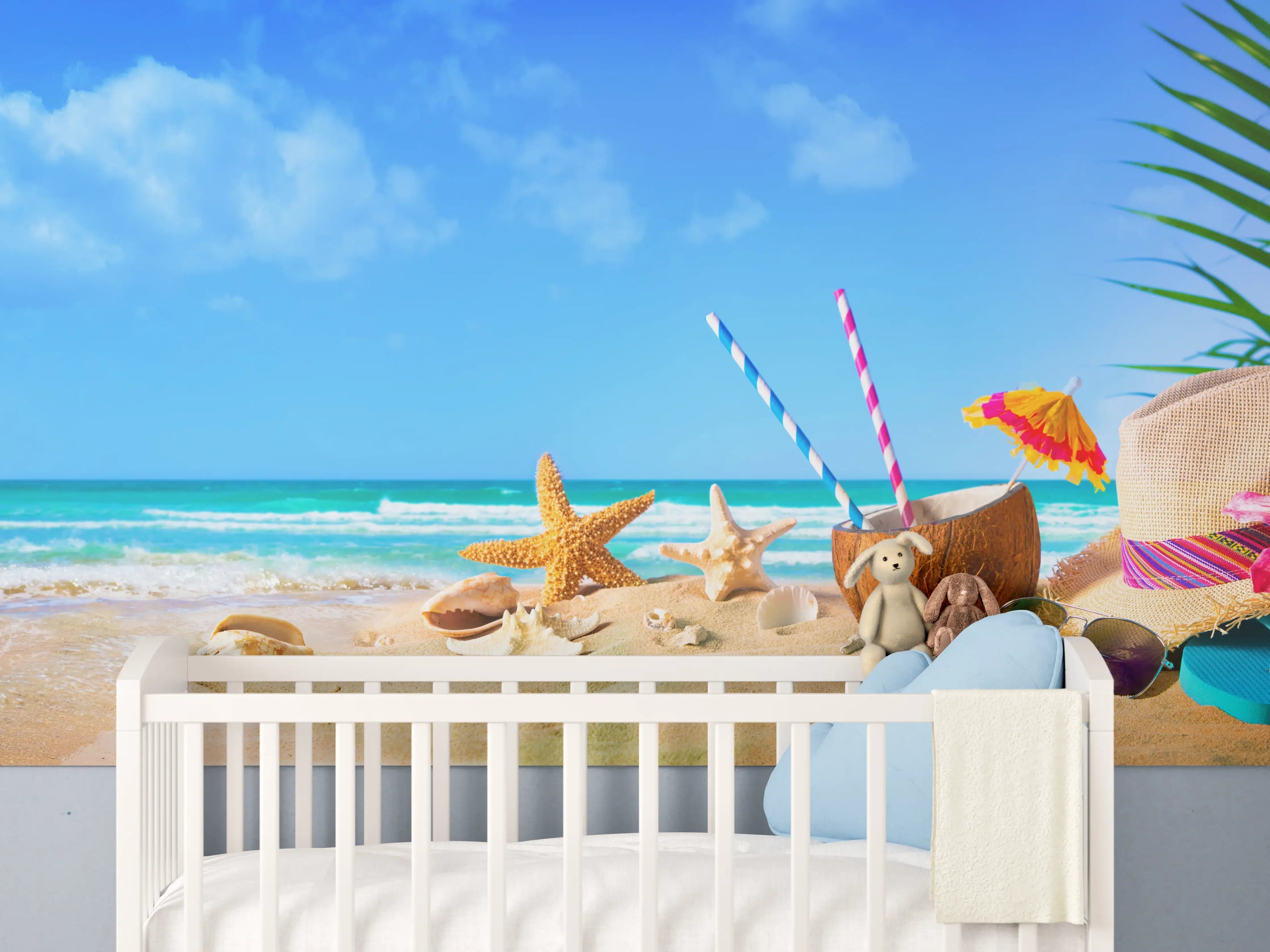 Babyzimmer Wandgestaltung - Strandaccesoires