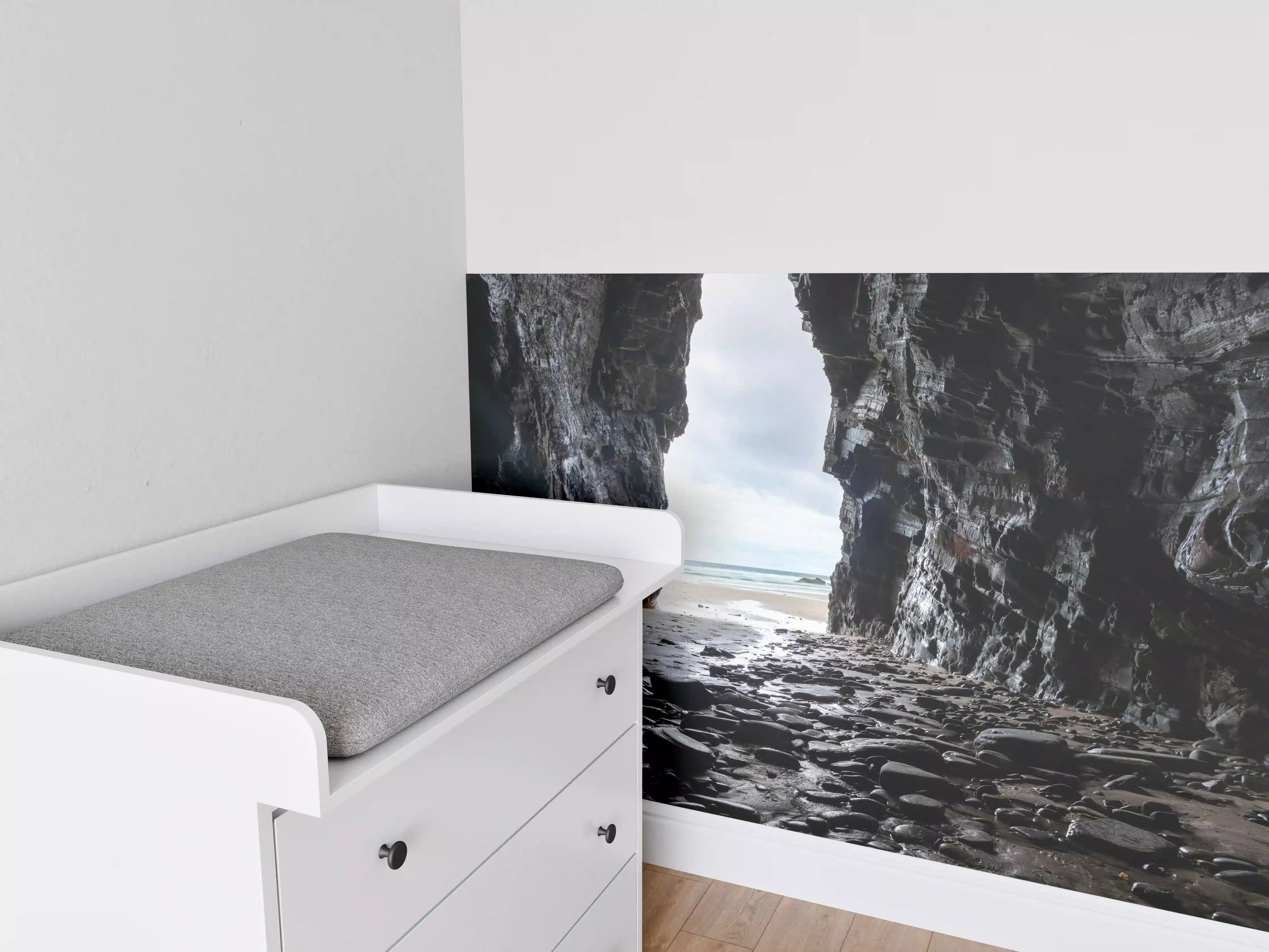 Babyzimmer Wandgestaltung - Strandhöhle in Nordspanien