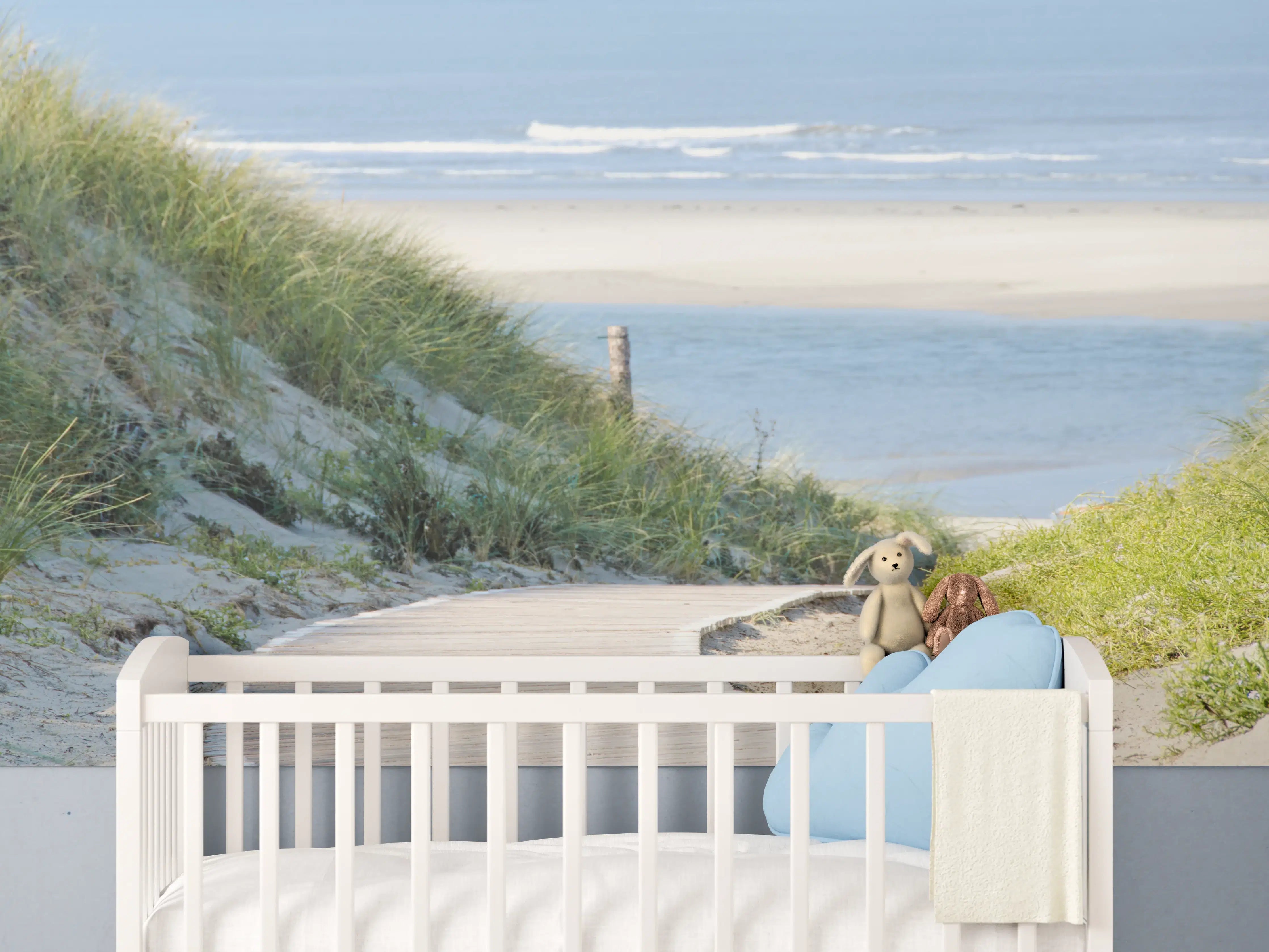 Babyzimmer Wandgestaltung - Strandweg an der Küste