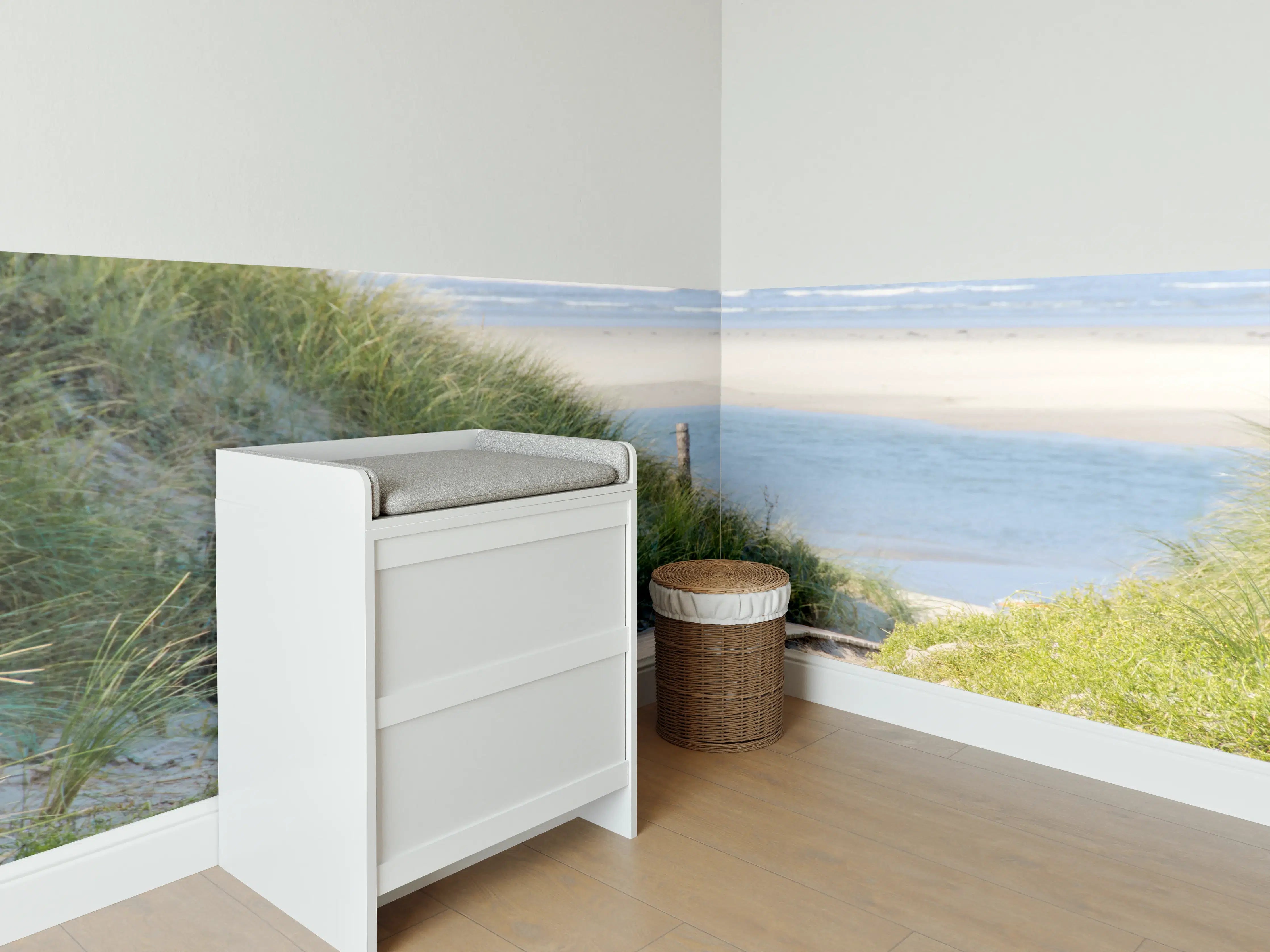 Babyzimmer Wandgestaltung - Strandweg an der Küste