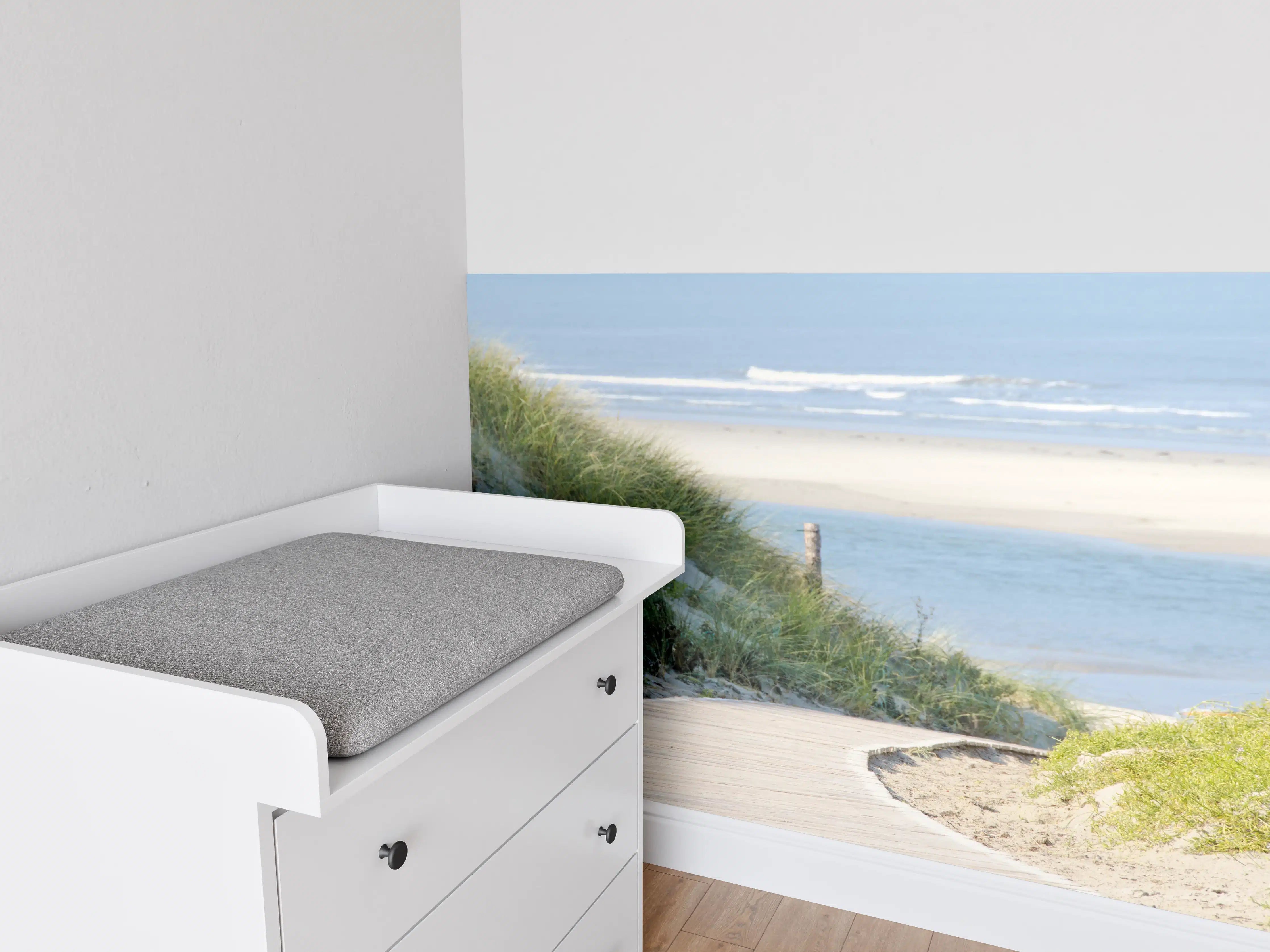 Babyzimmer Wandgestaltung - Strandweg an der Küste
