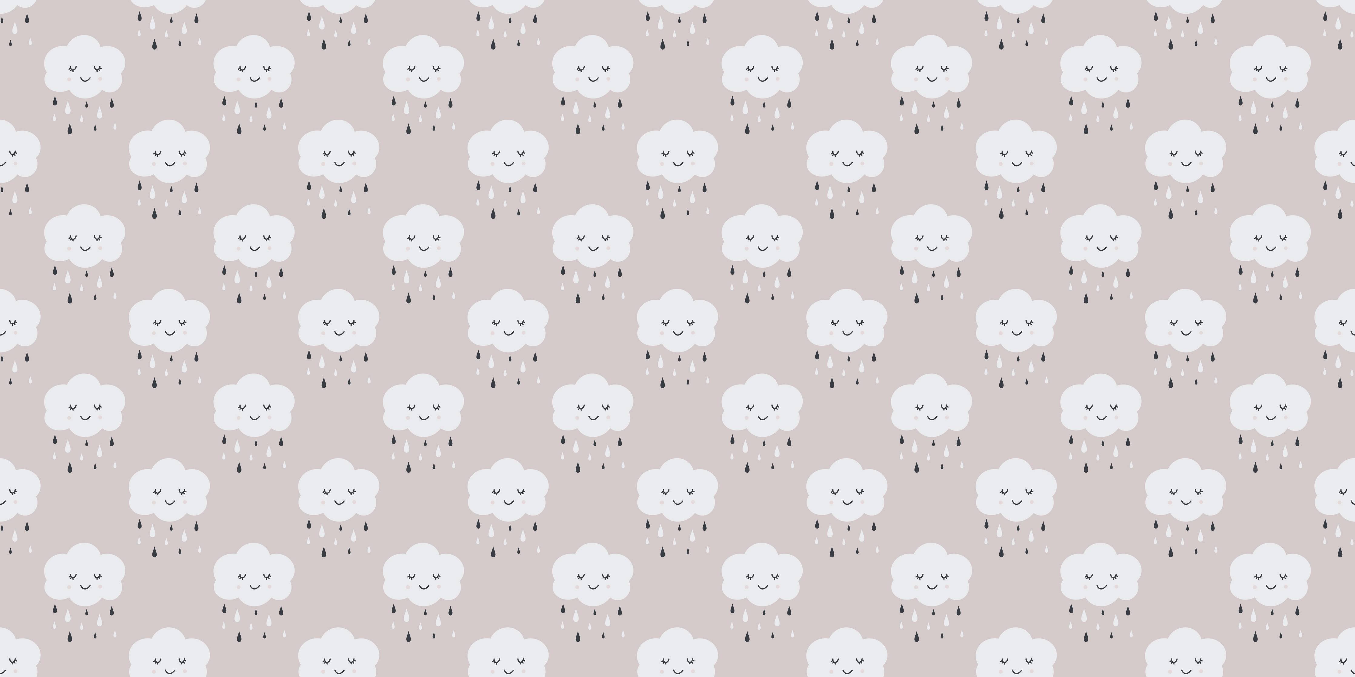 Babyzimmer Wandgestaltung-Süßer Baby-Hase in Grau mit Niedlichem Gesicht