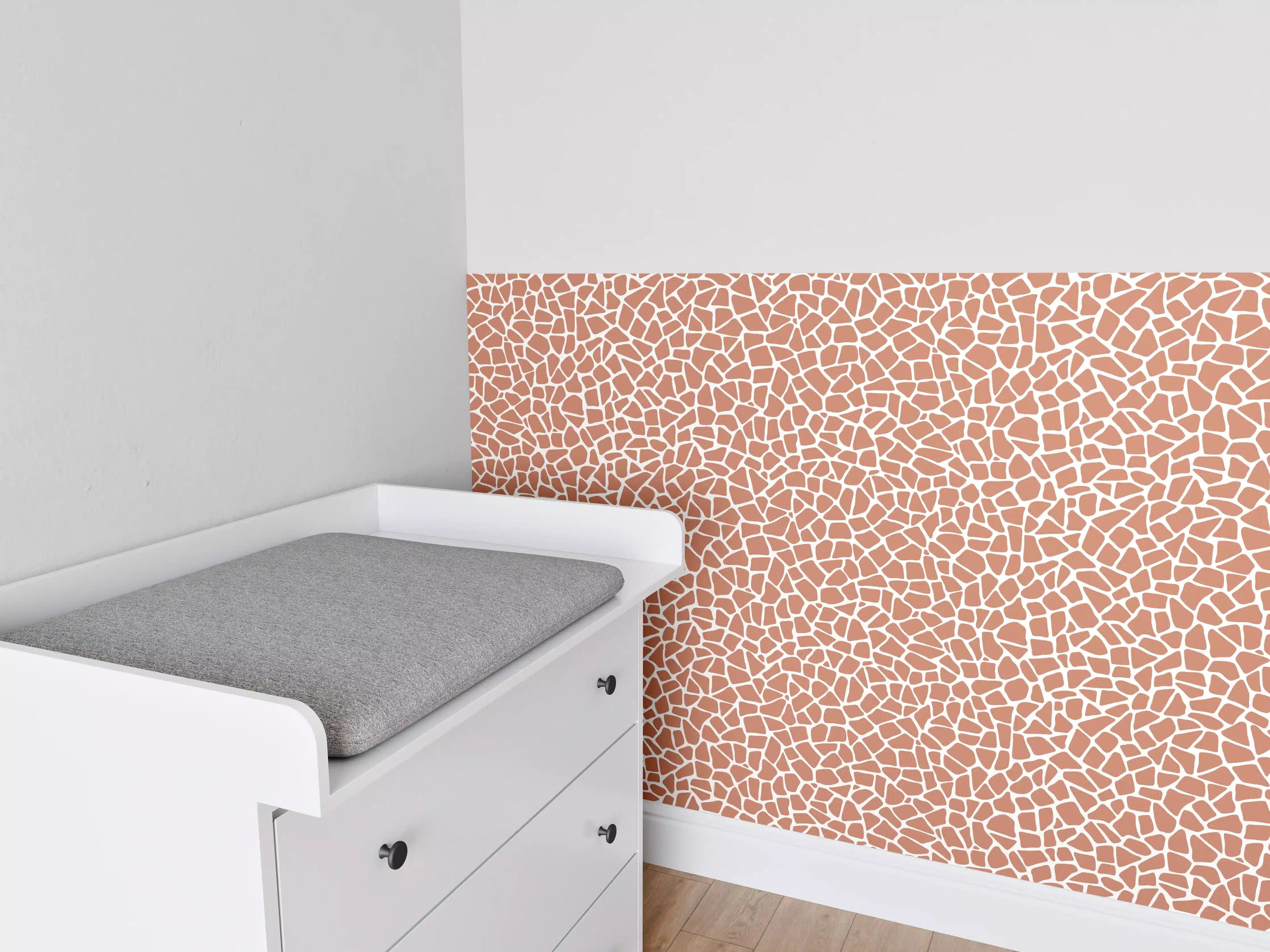 Babyzimmer Wandgestaltung - Terra Cotta Fliesen, warme Atmosphäre