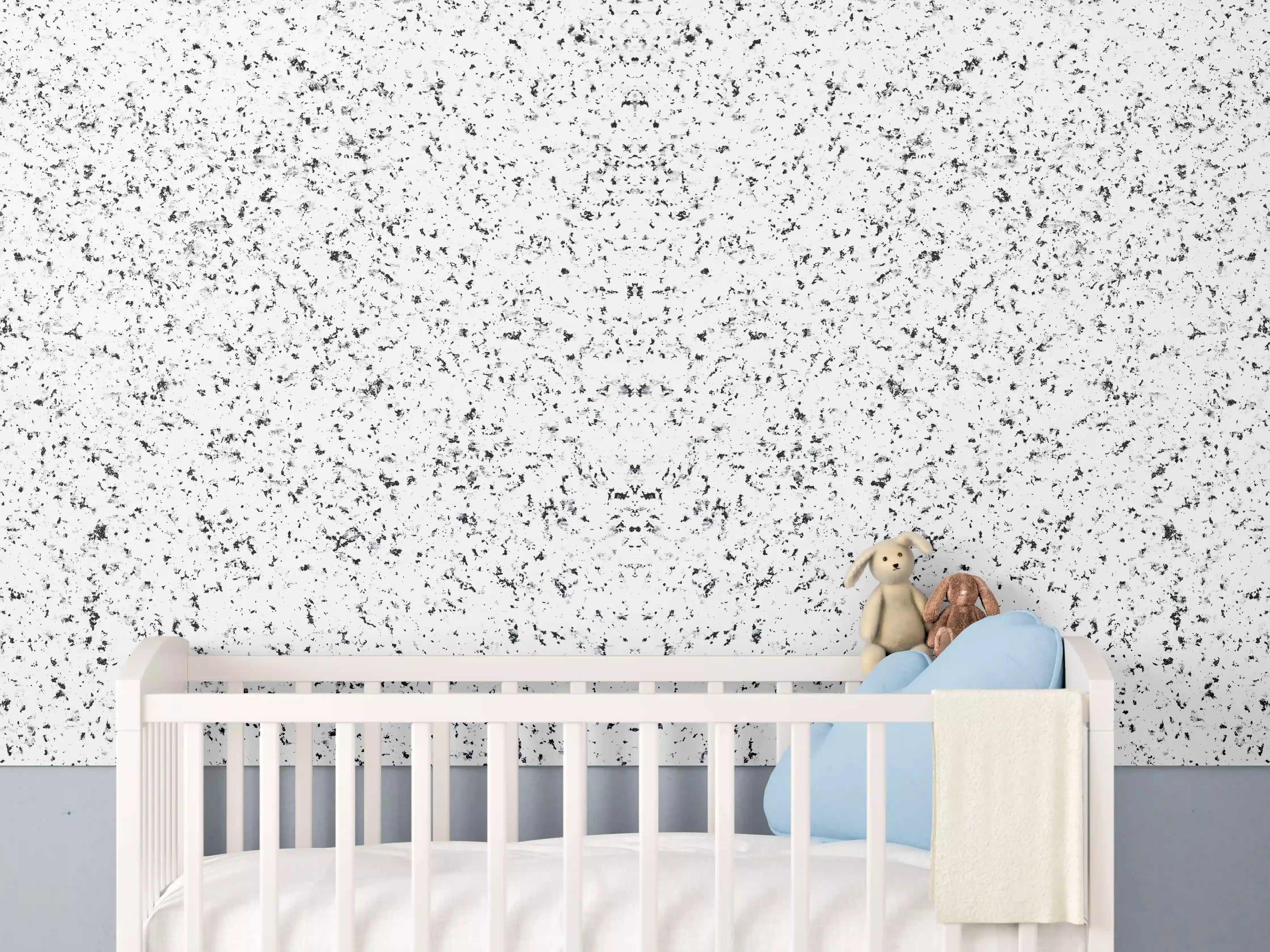 Babyzimmer Wandgestaltung - Terrazzo Granit Textur