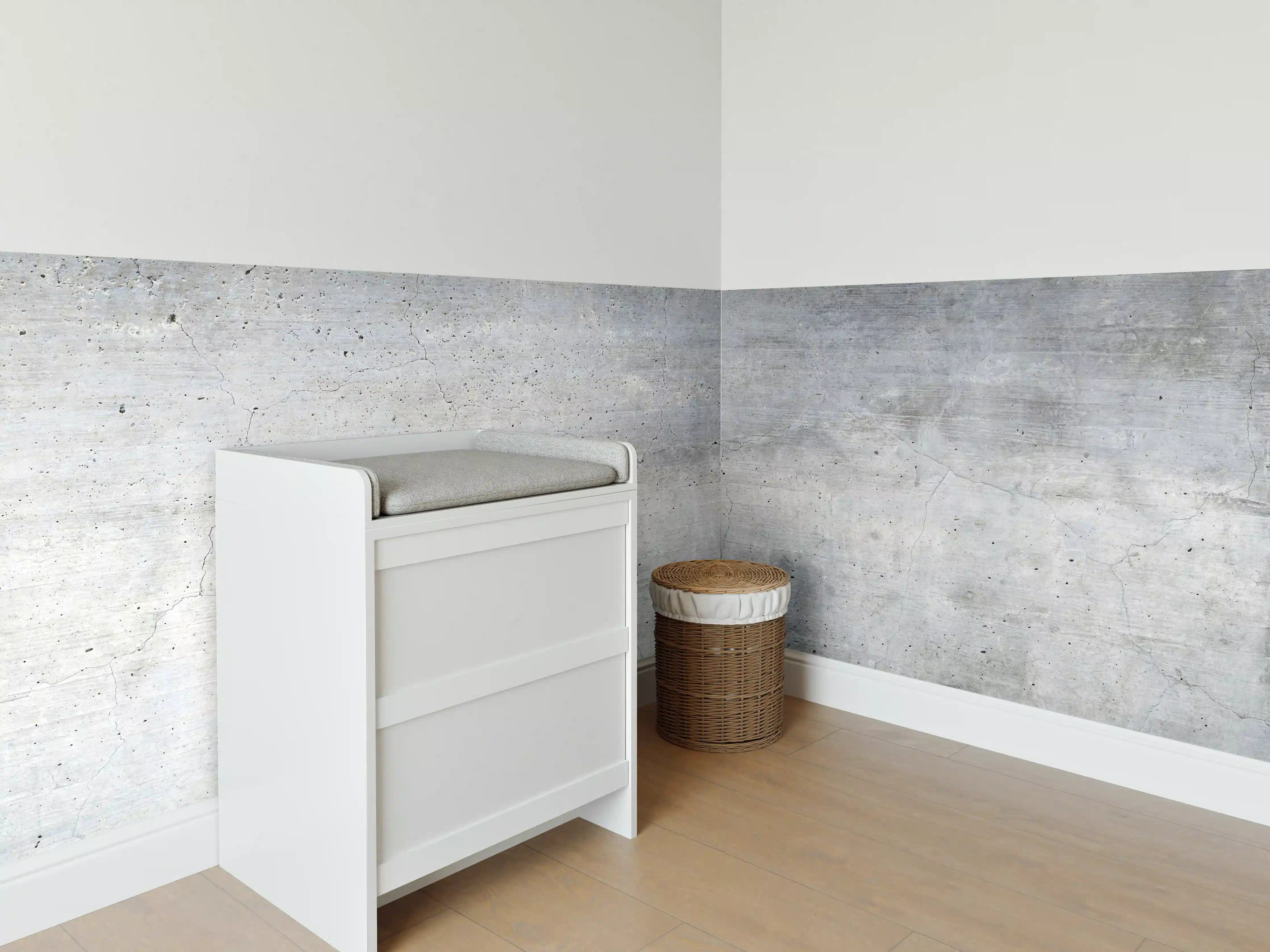 Babyzimmer Wandgestaltung - Textur einer alten grauen Betonwand