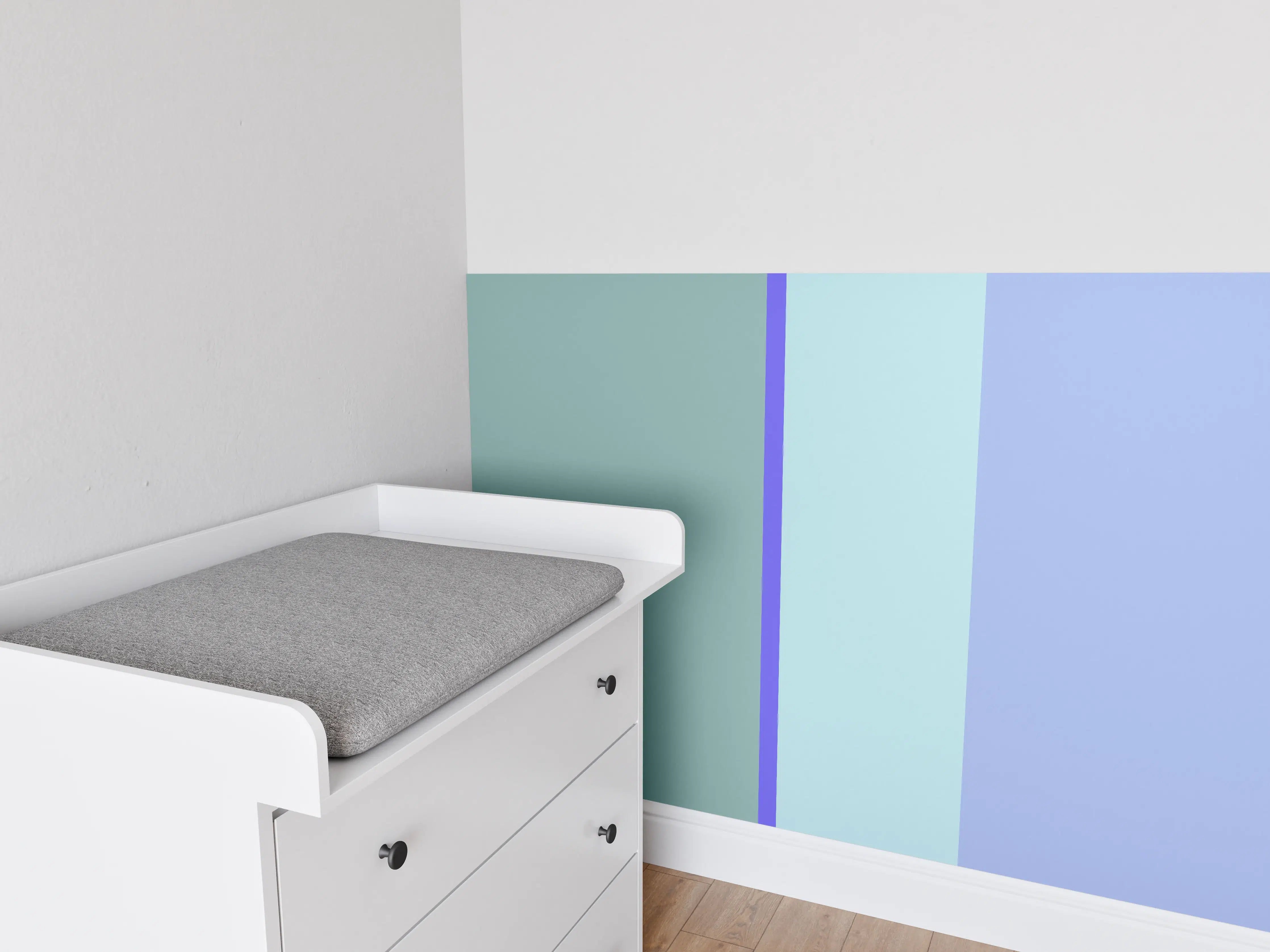 Babyzimmer Wandgestaltung - The Blues - Vertical - Lavender