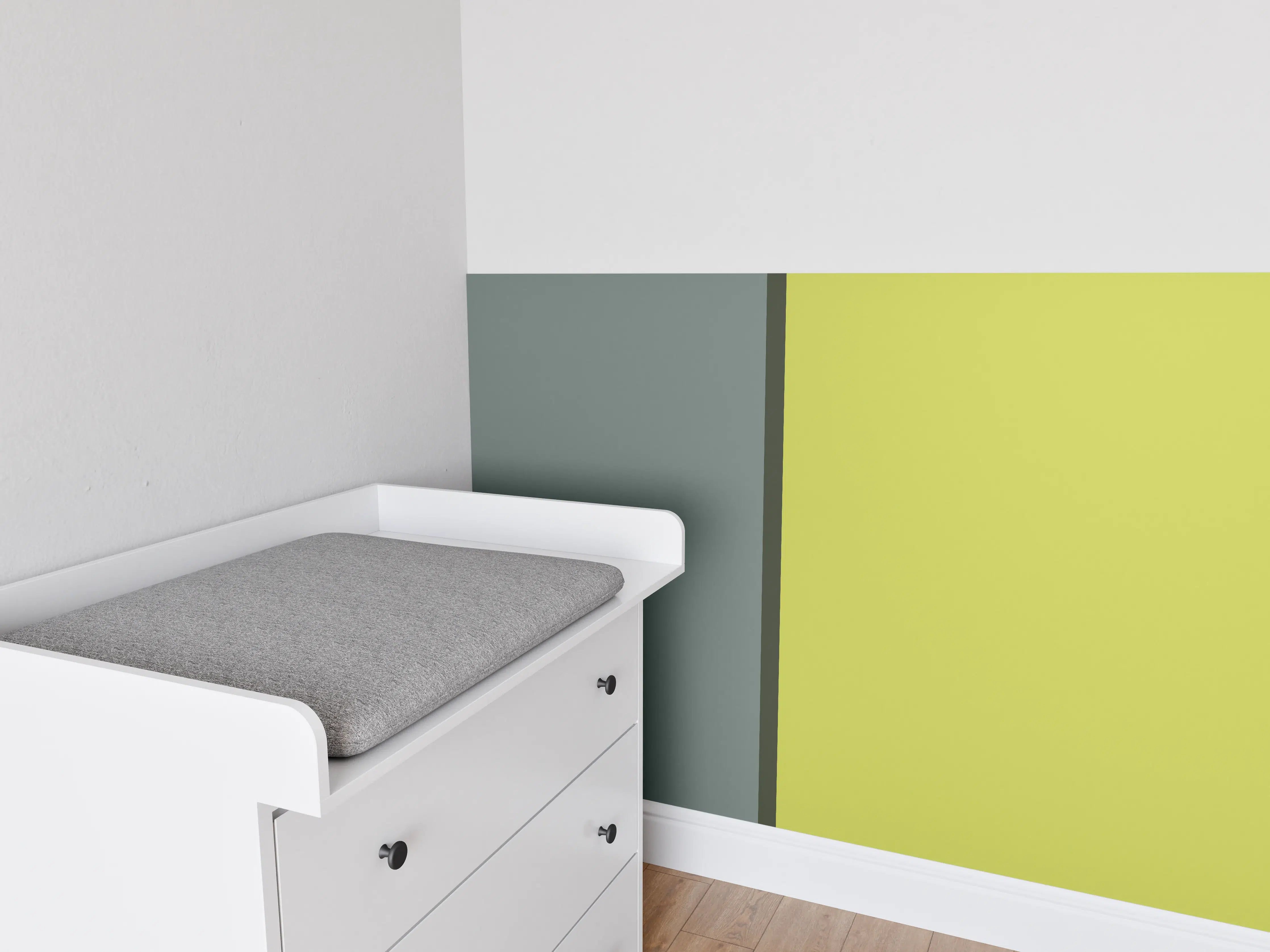 Babyzimmer Wandgestaltung - The Greens -  Easy Vertical - Matcha