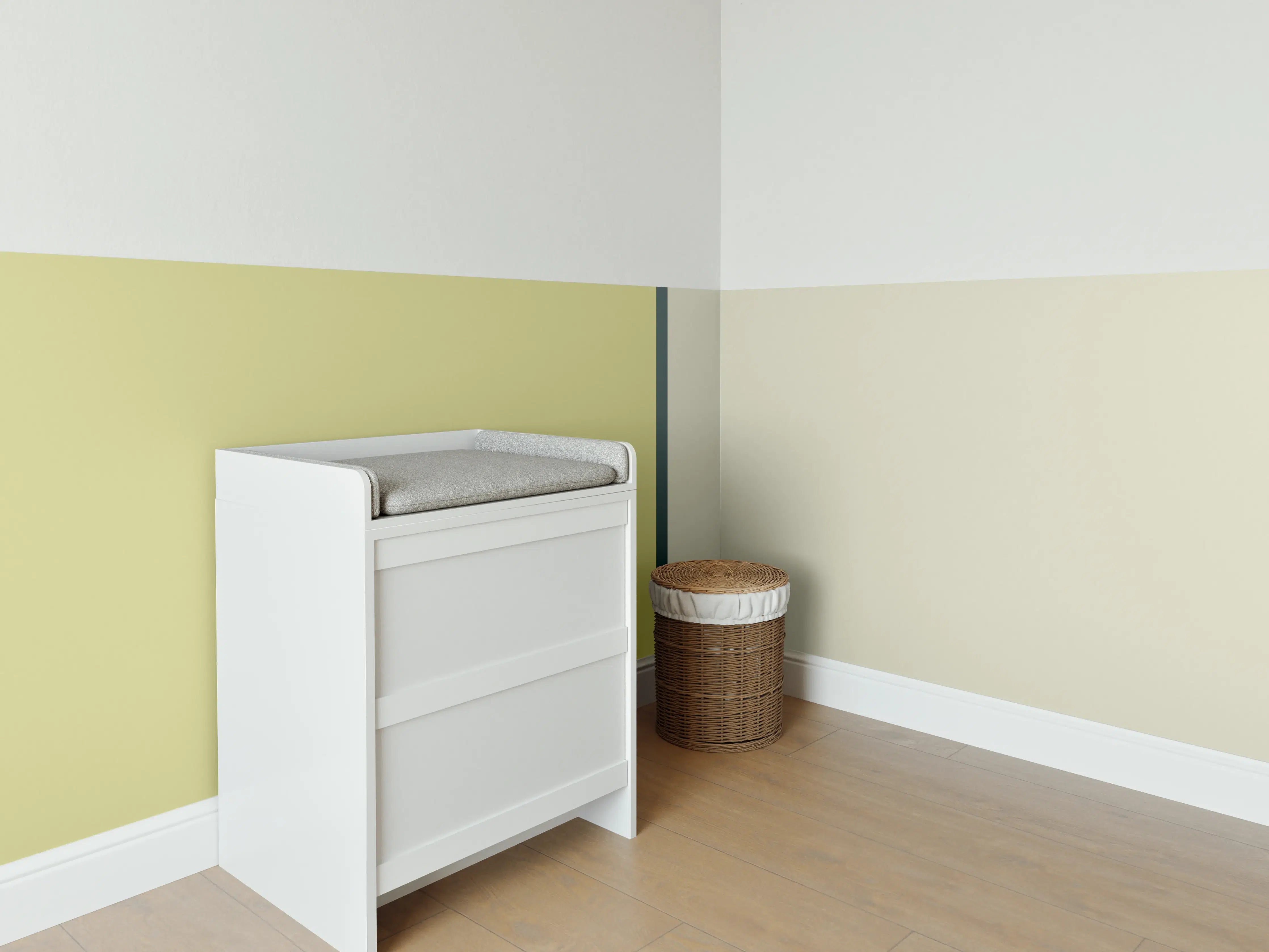 Babyzimmer Wandgestaltung - The Greens - Easy Vertical - Pistachio