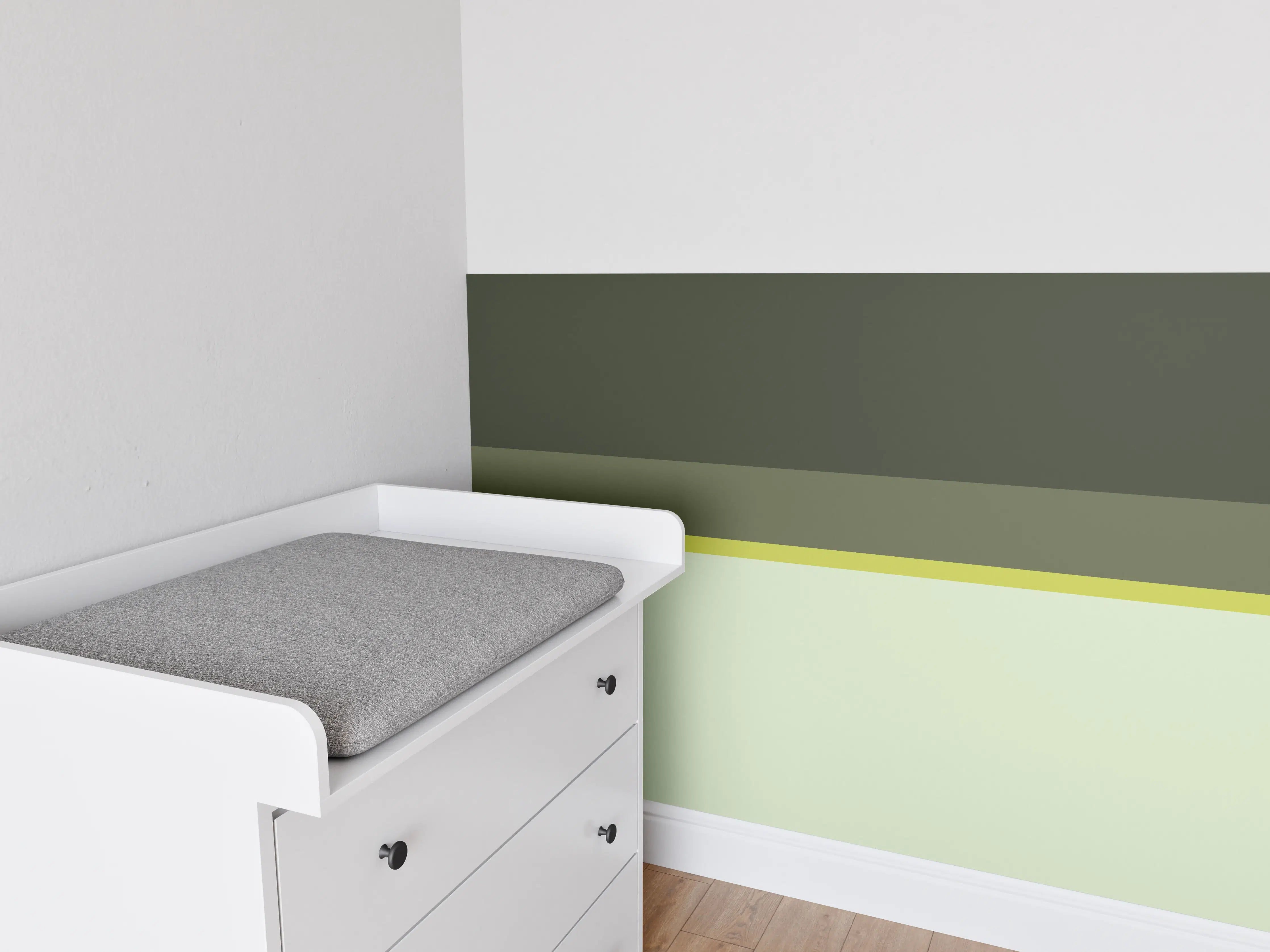 Babyzimmer Wandgestaltung - The Greens - Horizontal - Olive
