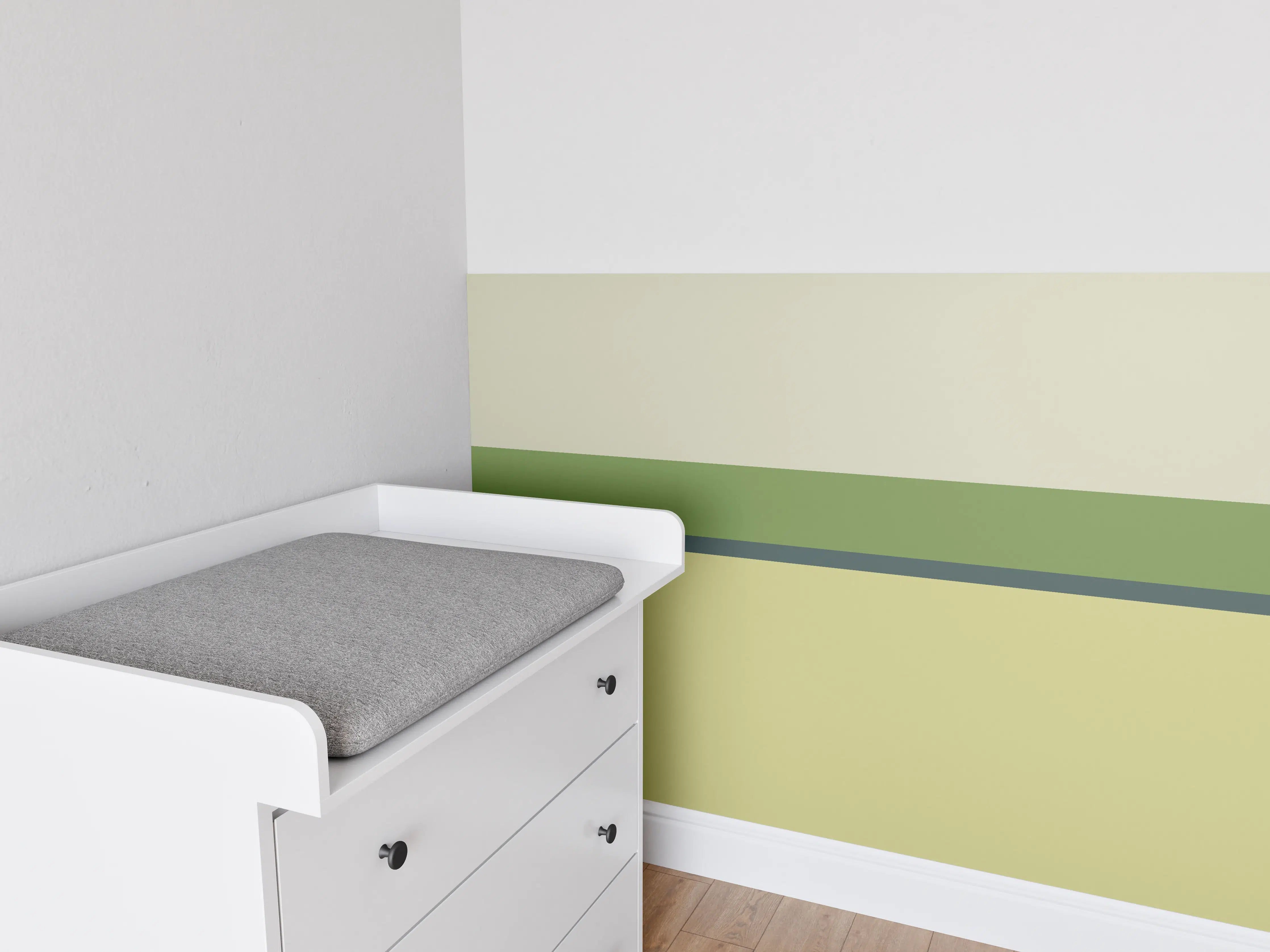 Babyzimmer Wandgestaltung - The Greens - Horizontal - Pistachio