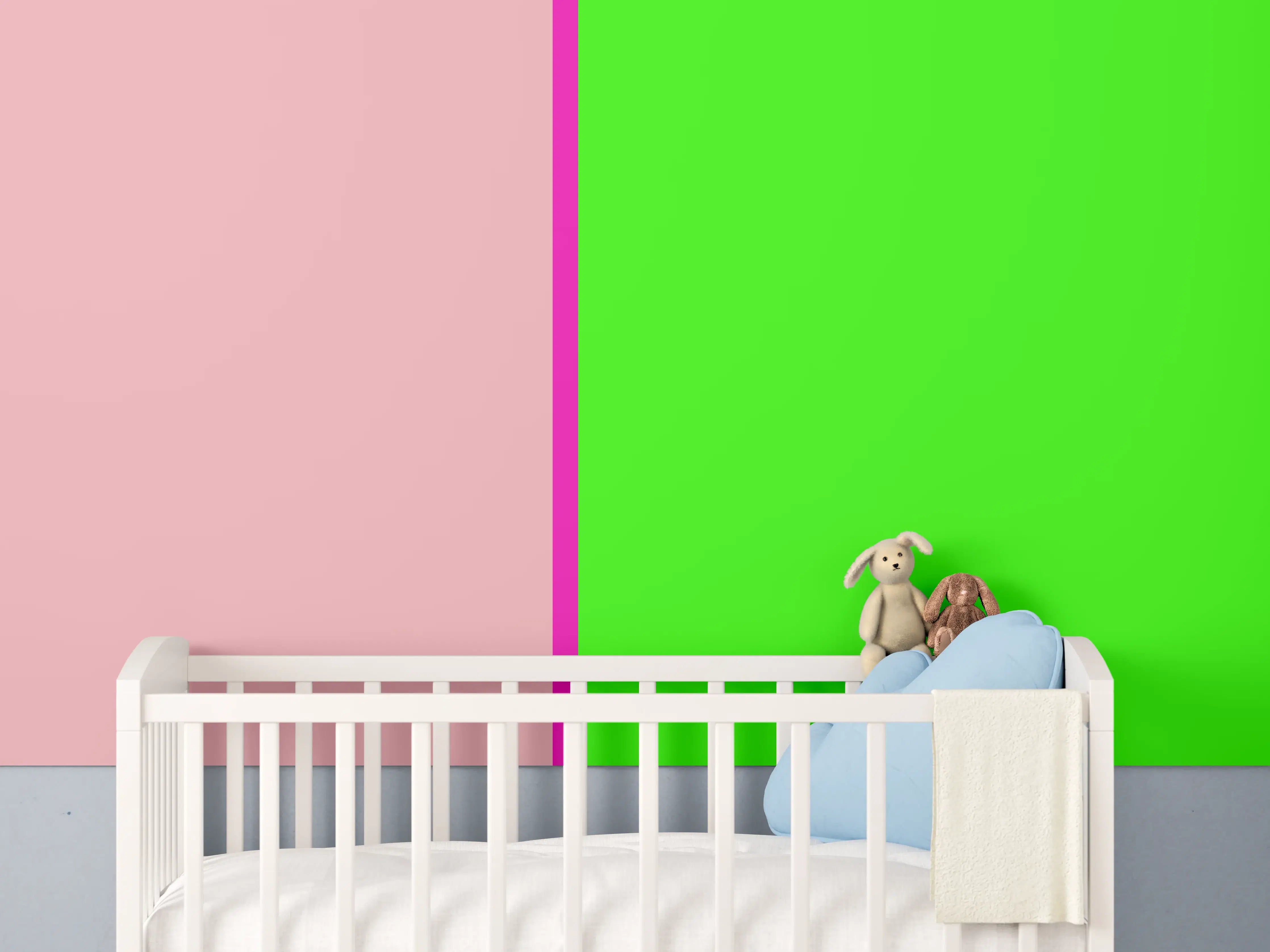 Babyzimmer Wandgestaltung - The Neons - Easy Vertikal - Nox