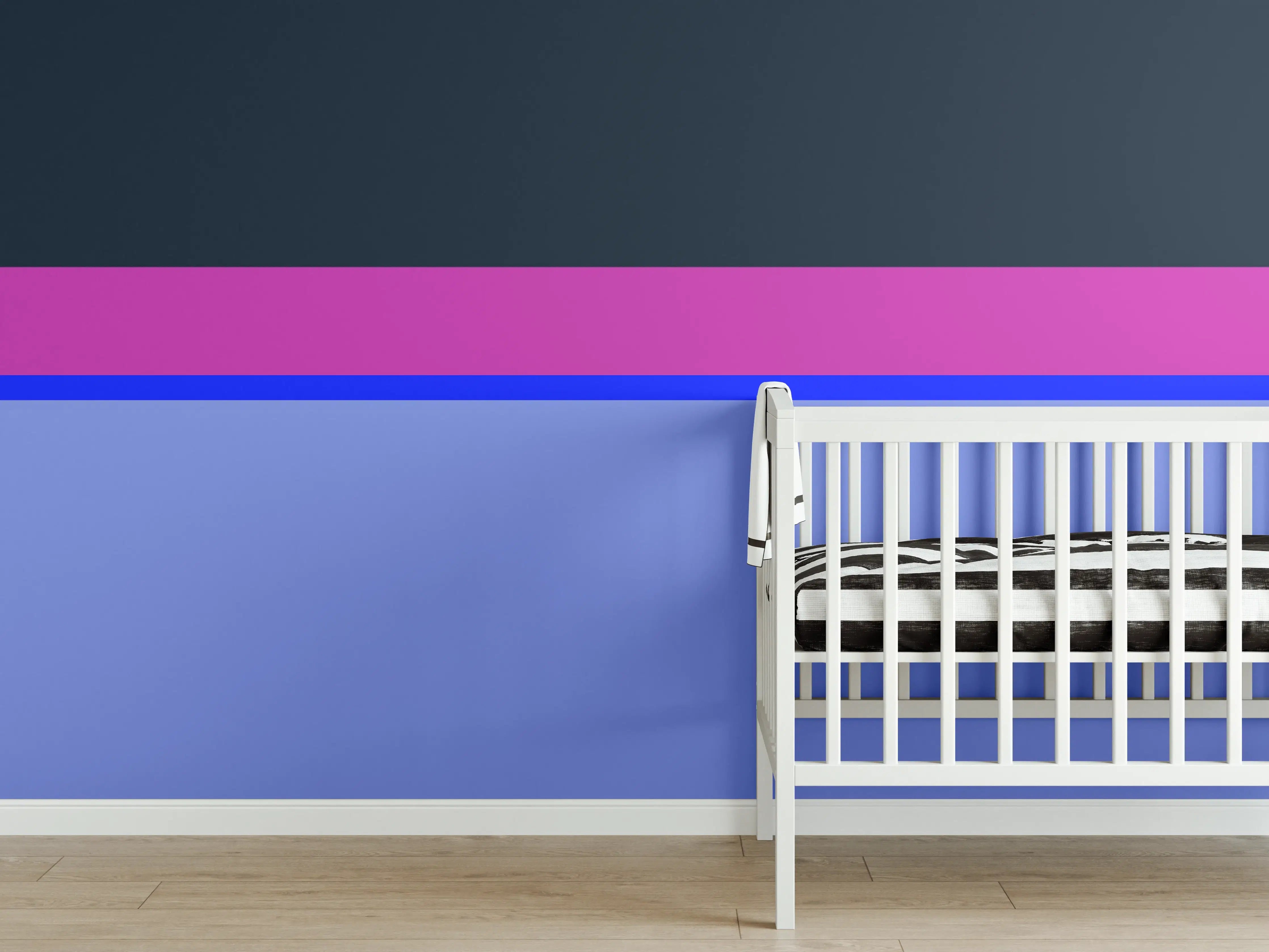 Babyzimmer Wandgestaltung - The Neons - Horizontal - Luna