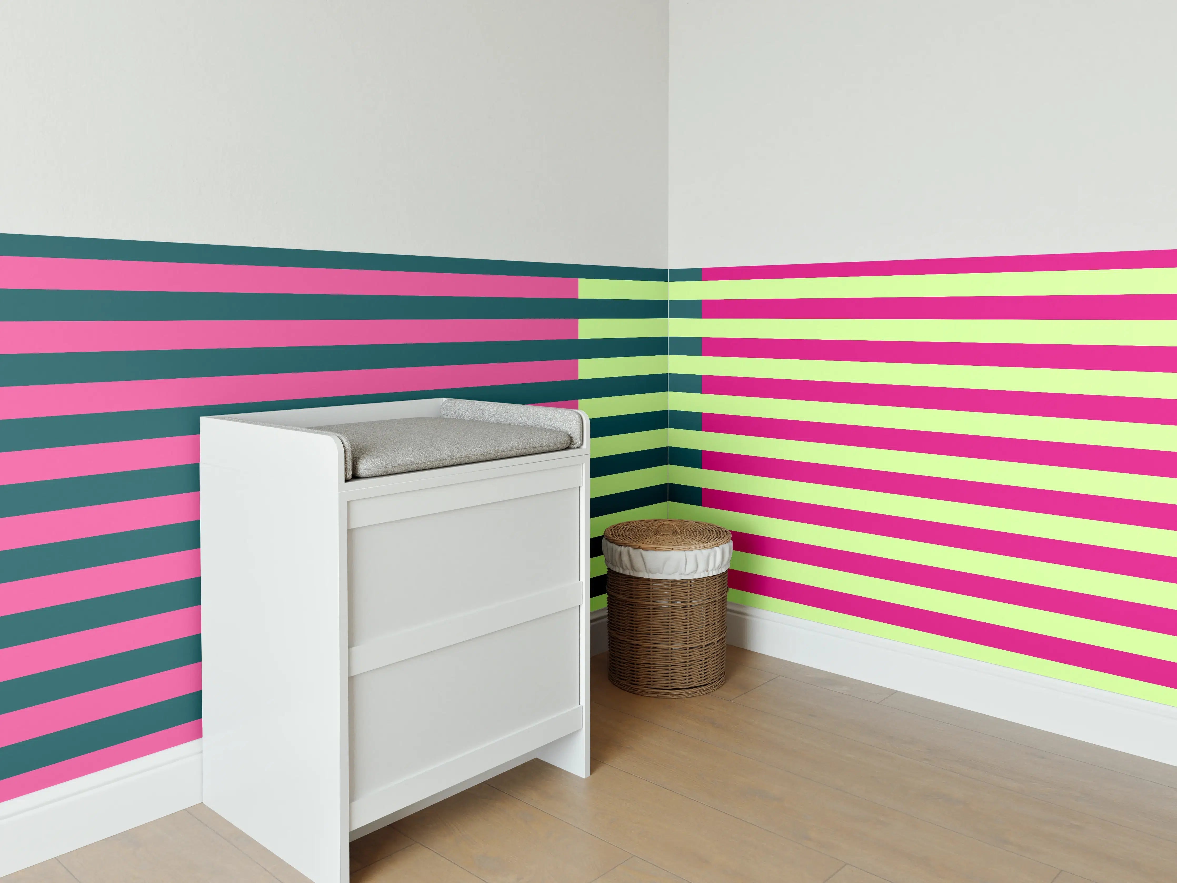 Babyzimmer Wandgestaltung - The Neons - Multy Stripes - Lyra