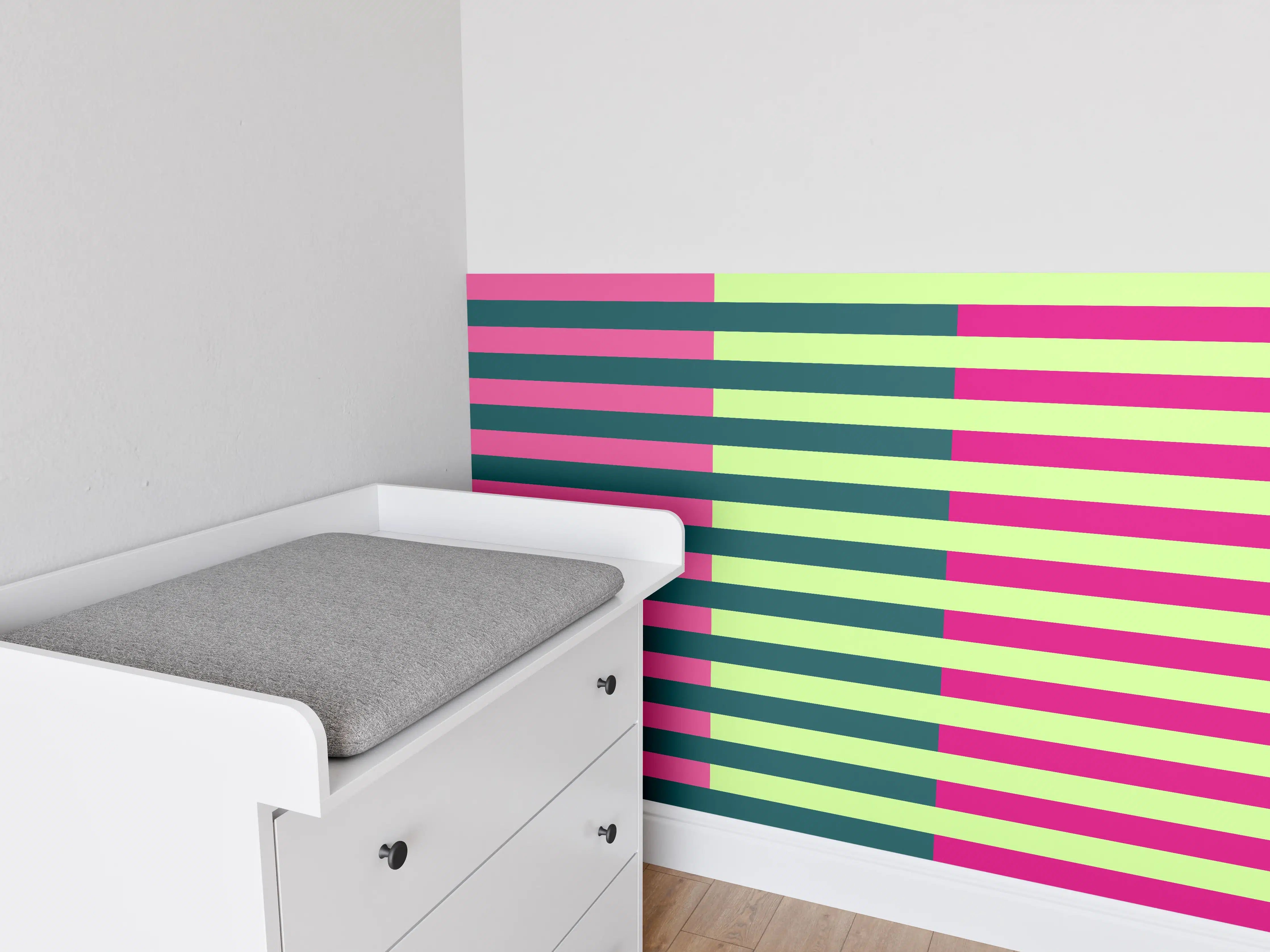 Babyzimmer Wandgestaltung - The Neons - Multy Stripes - Lyra