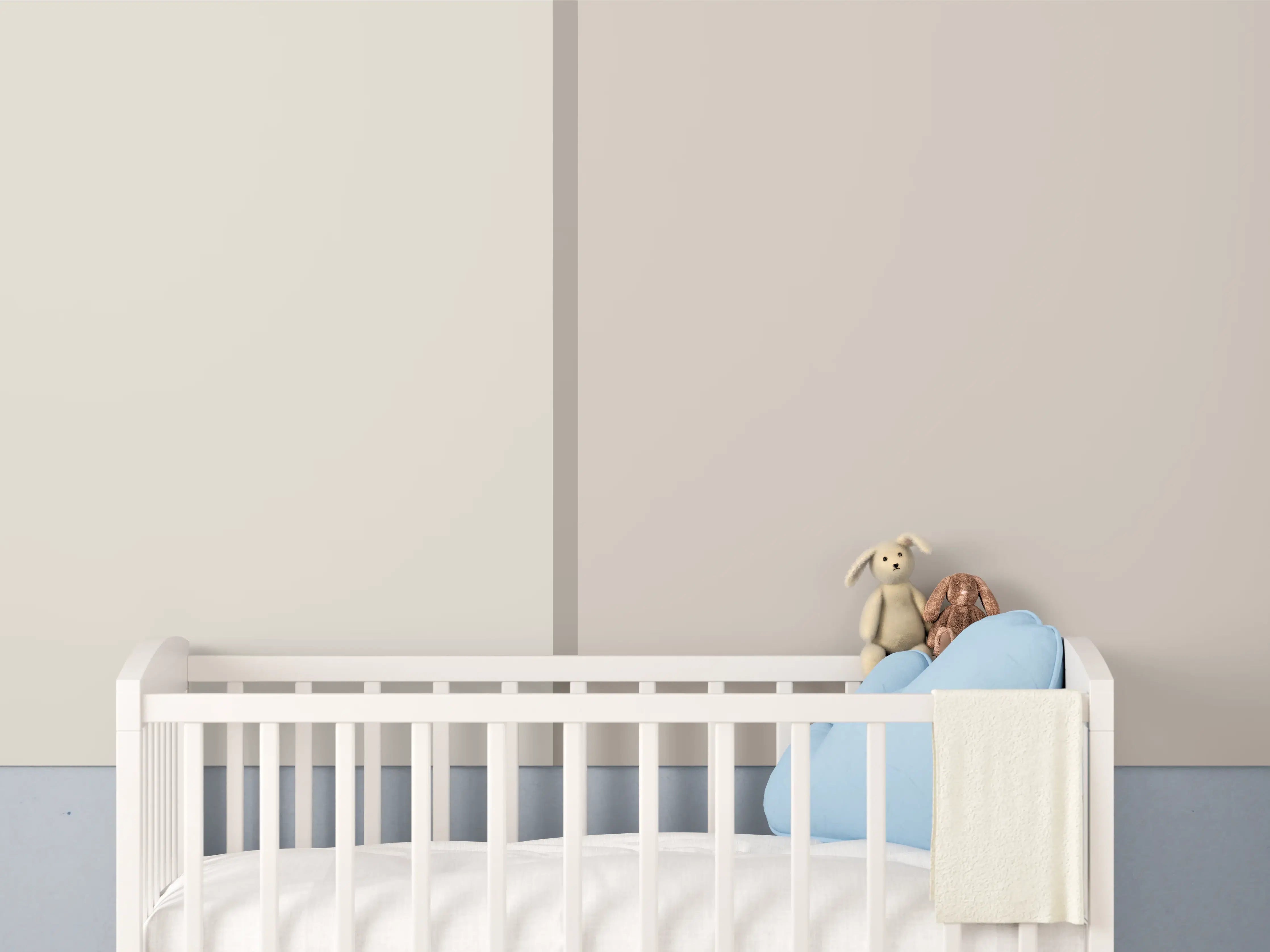 Babyzimmer Wandgestaltung - The Nudes - Easy Vertikal - Caramel