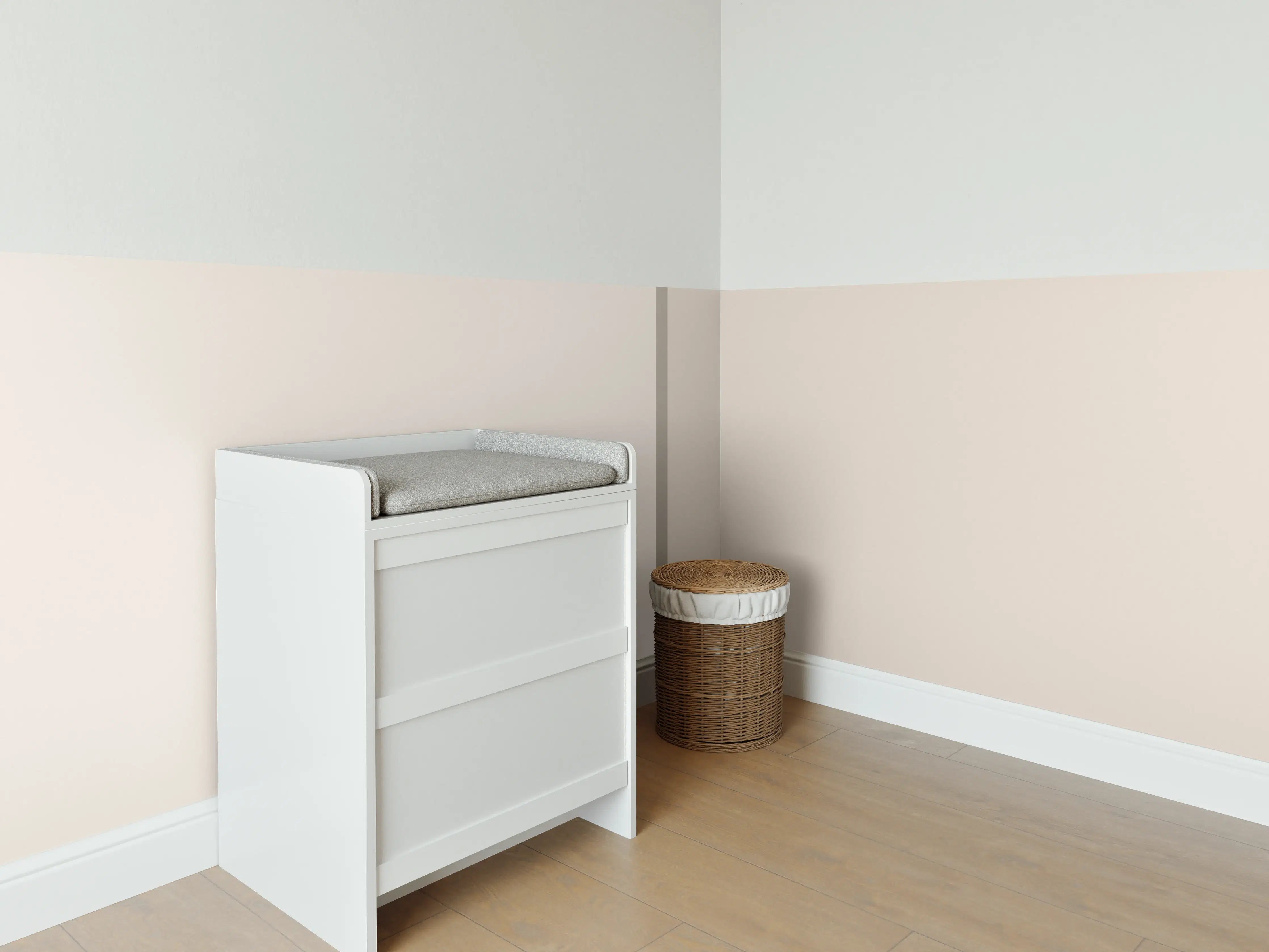 Babyzimmer Wandgestaltung - The Nudes - Easy Vertikal - Caramel