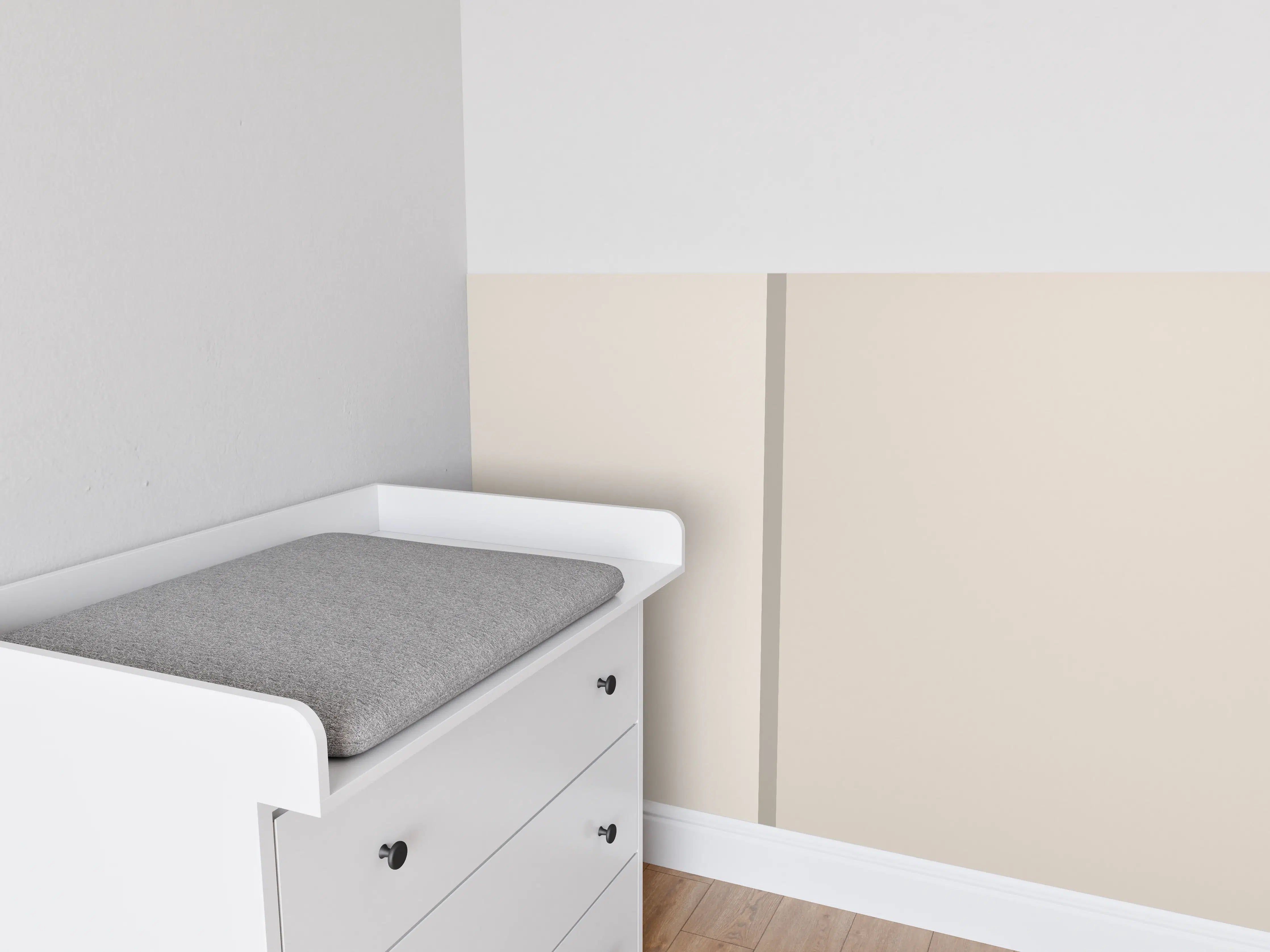 Babyzimmer Wandgestaltung - The Nudes - Easy Vertikal - Caramel