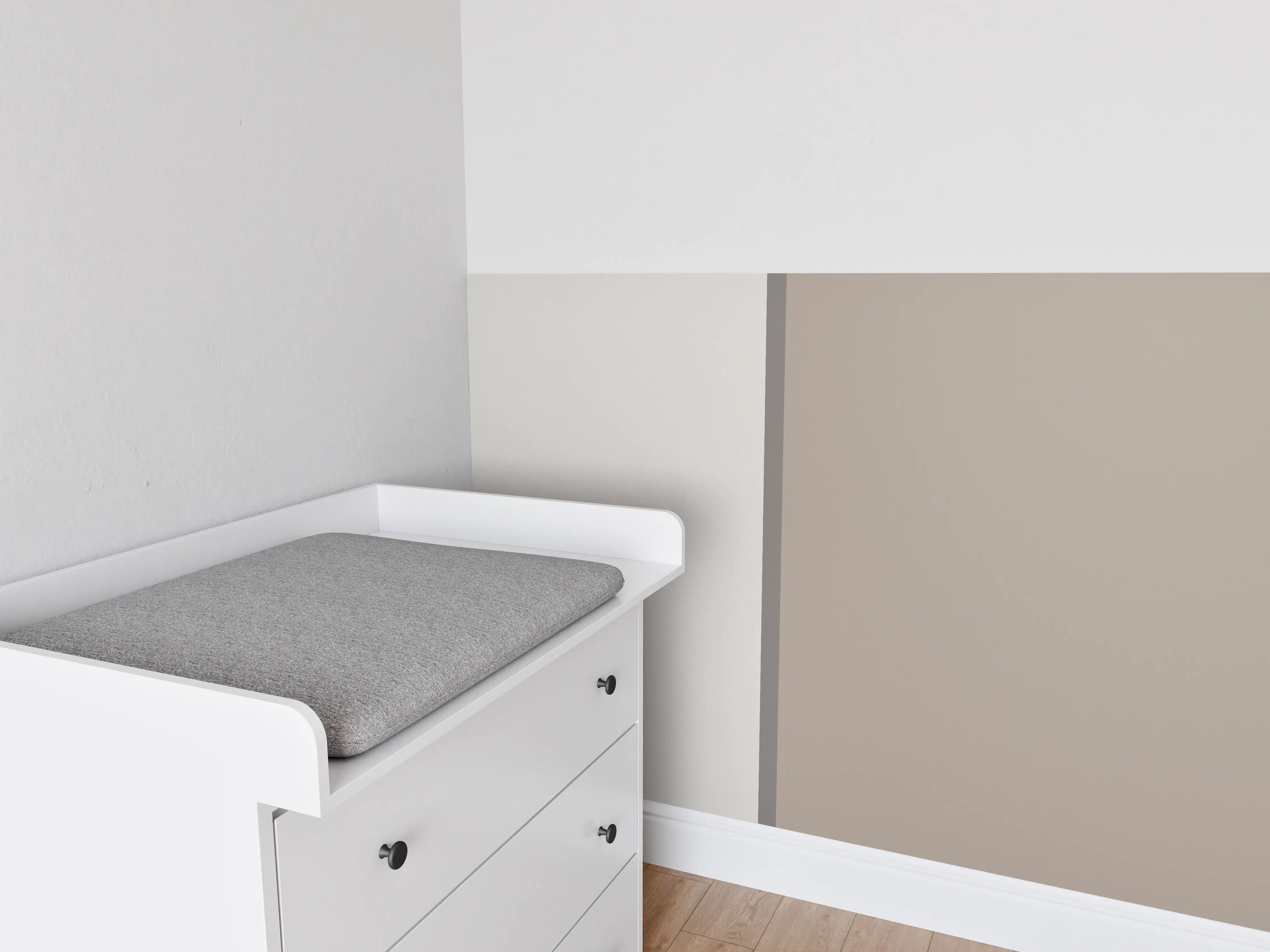 Babyzimmer Wandgestaltung - The Nudes - Easy Vertikal - Fog