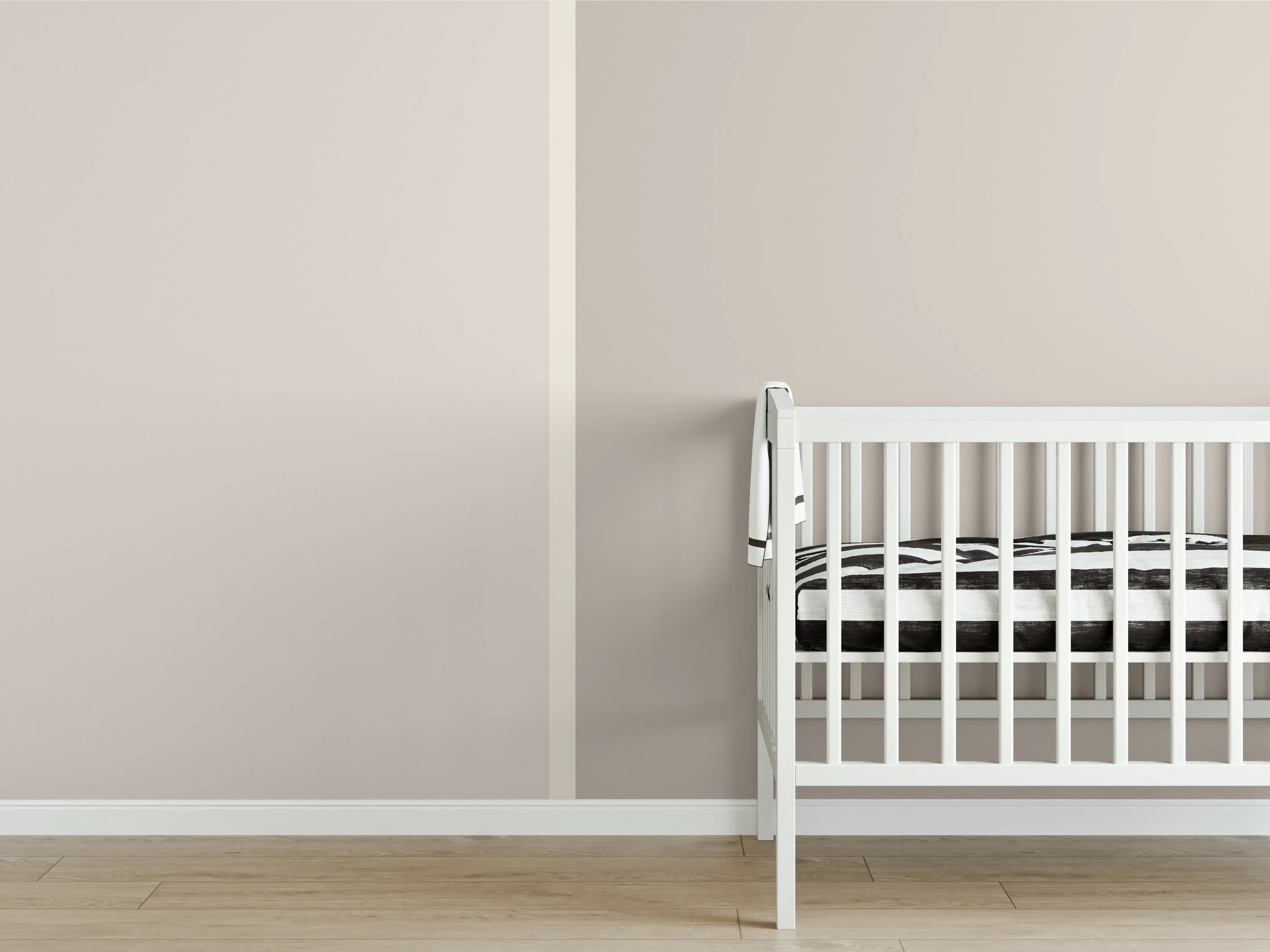 Babyzimmer Wandgestaltung - The Nudes - Easy Vertikal - Latte