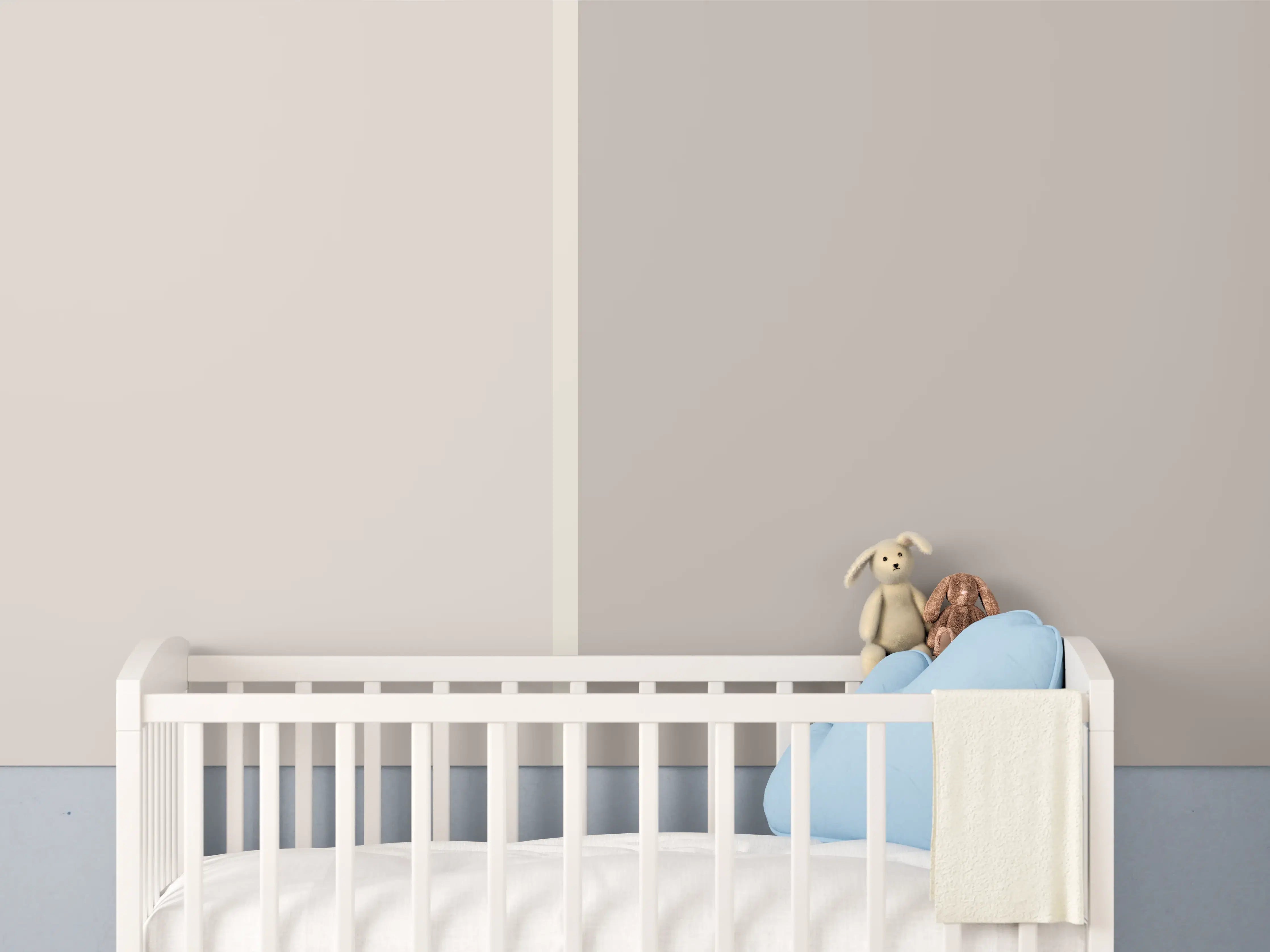 Babyzimmer Wandgestaltung - The Nudes - Easy Vertikal - Latte