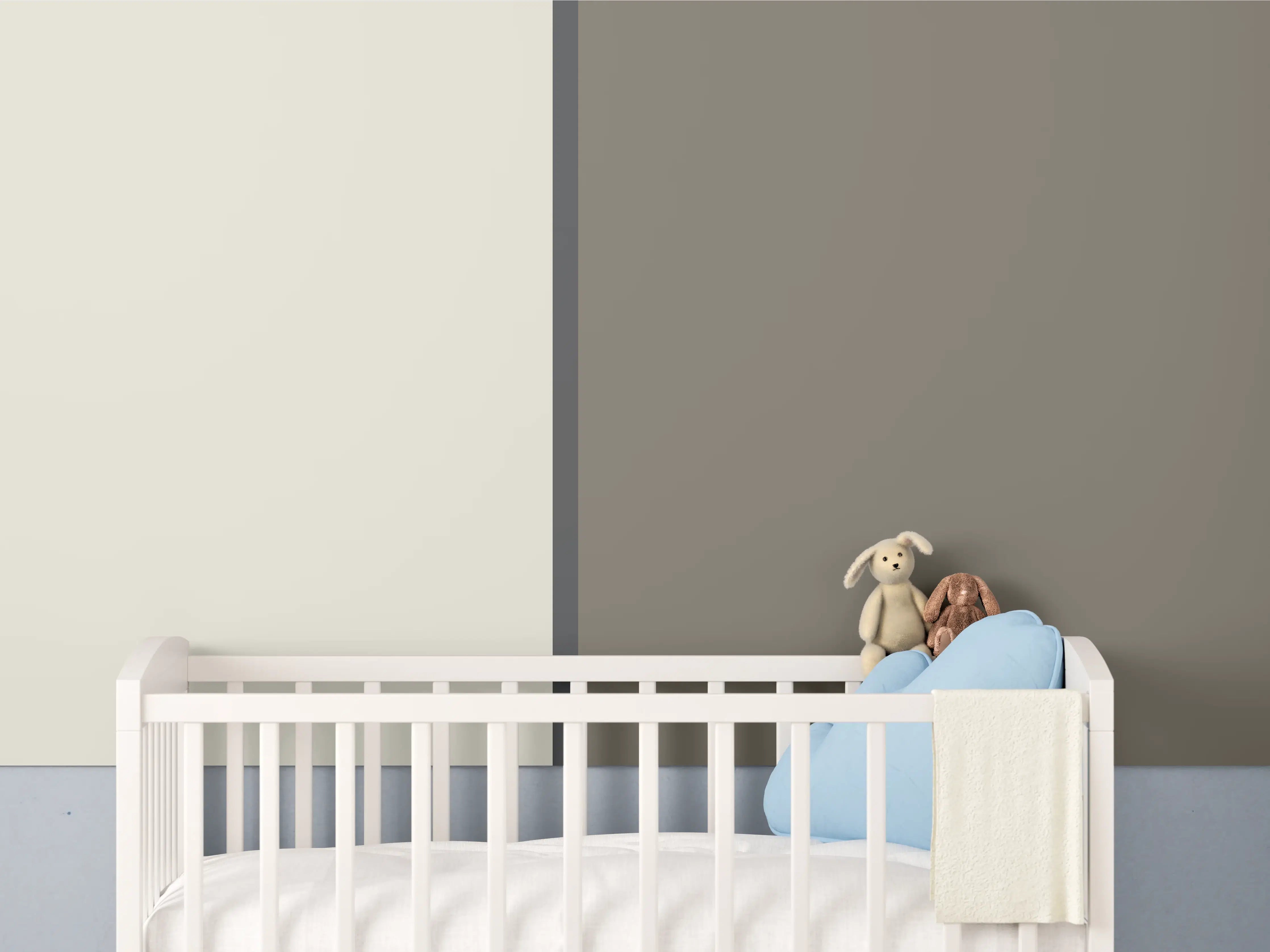 Babyzimmer Wandgestaltung - The Nudes - Easy Vertikal - Toffee