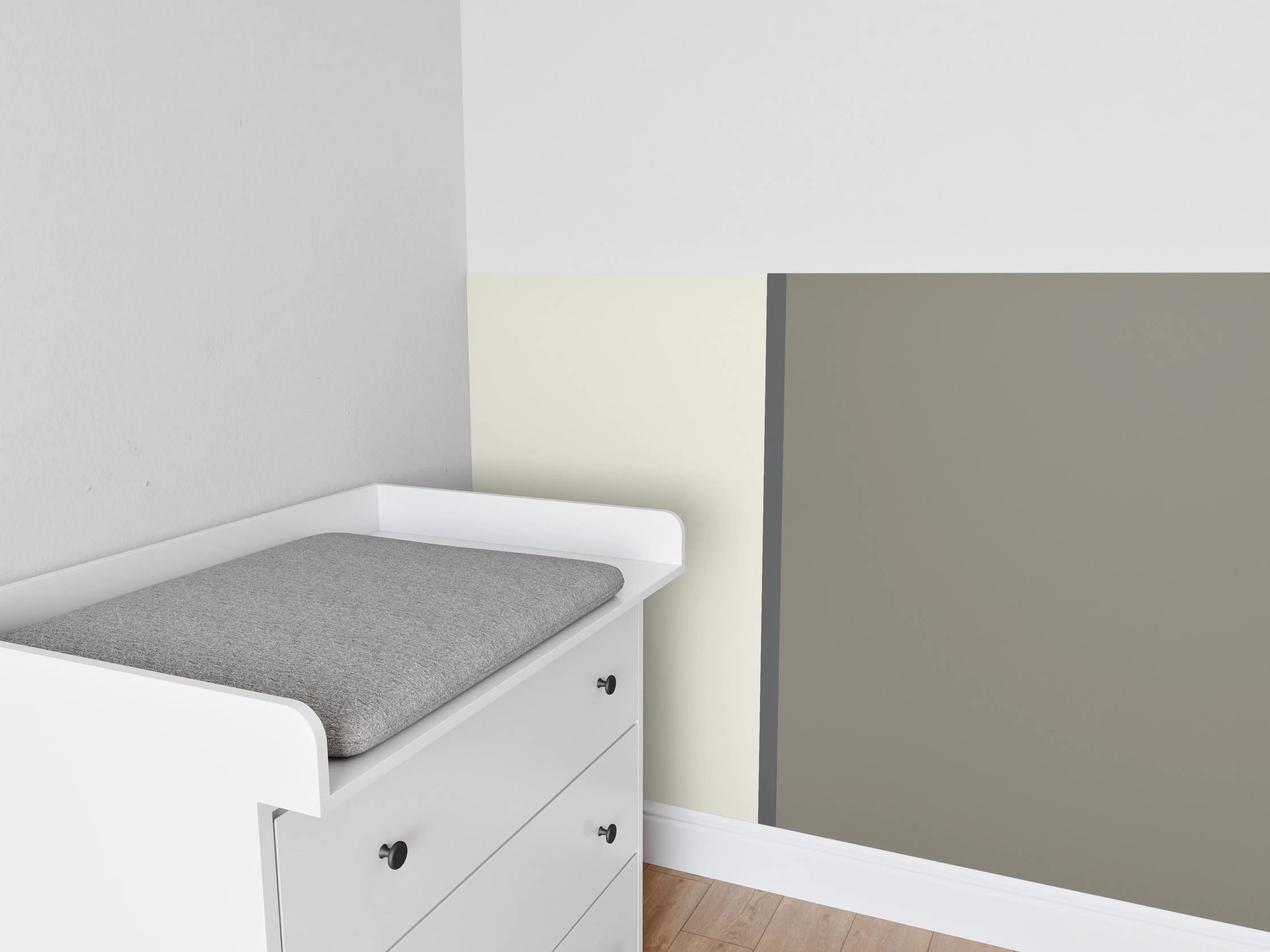 Babyzimmer Wandgestaltung - The Nudes - Easy Vertikal - Toffee