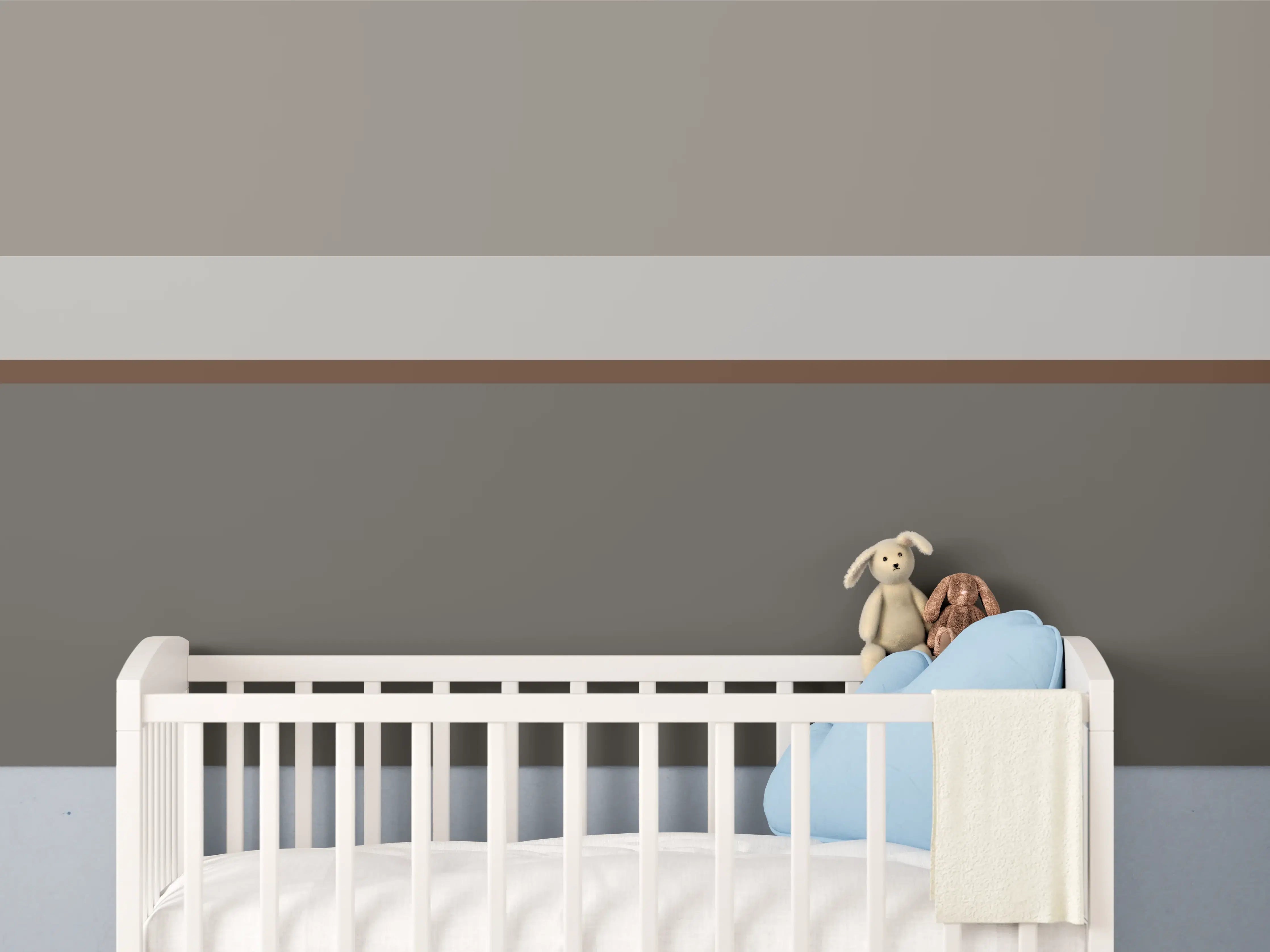 Babyzimmer Wandgestaltung - The Nudes - Horizontal - Ash