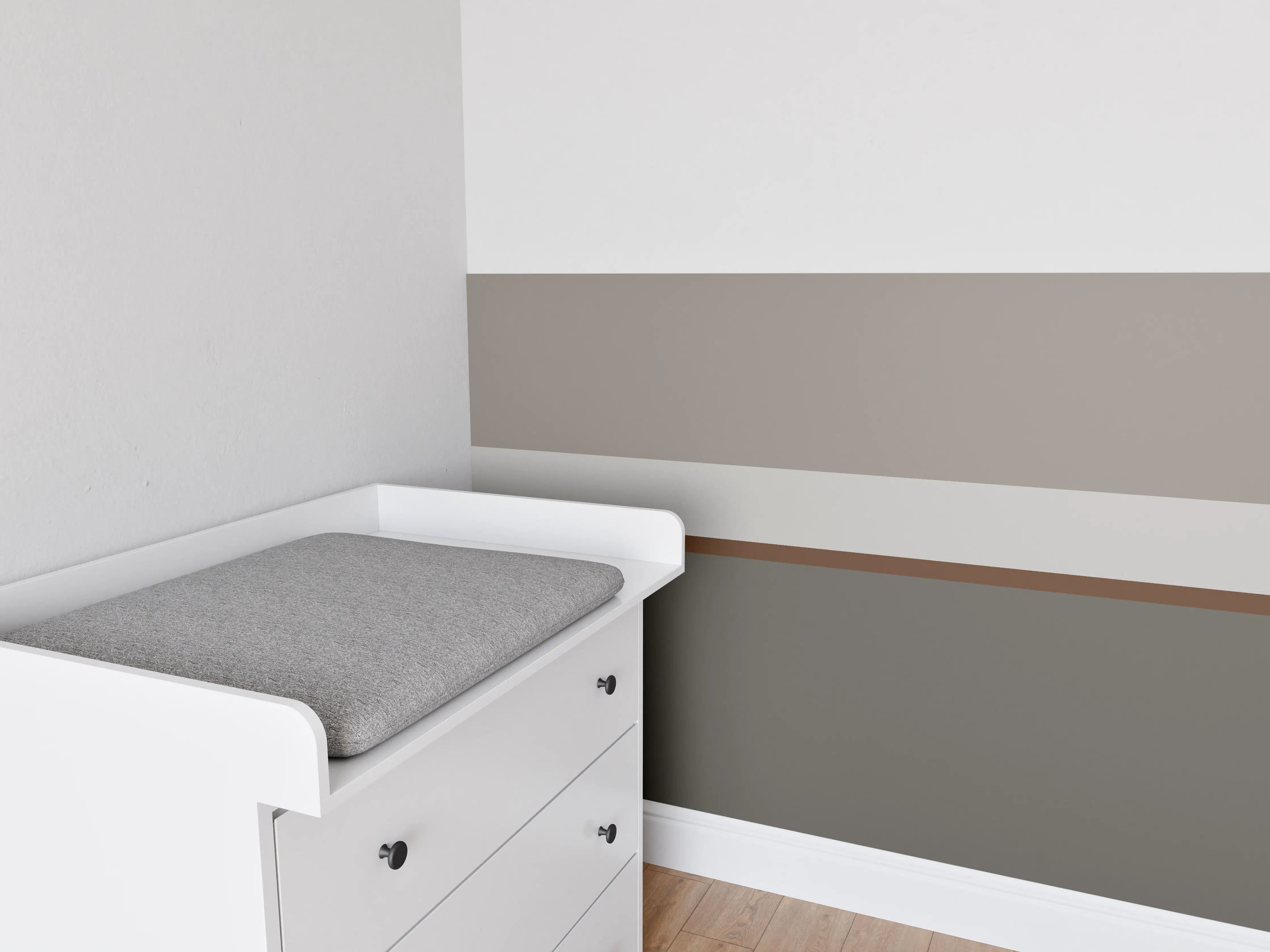 Babyzimmer Wandgestaltung - The Nudes - Horizontal - Ash