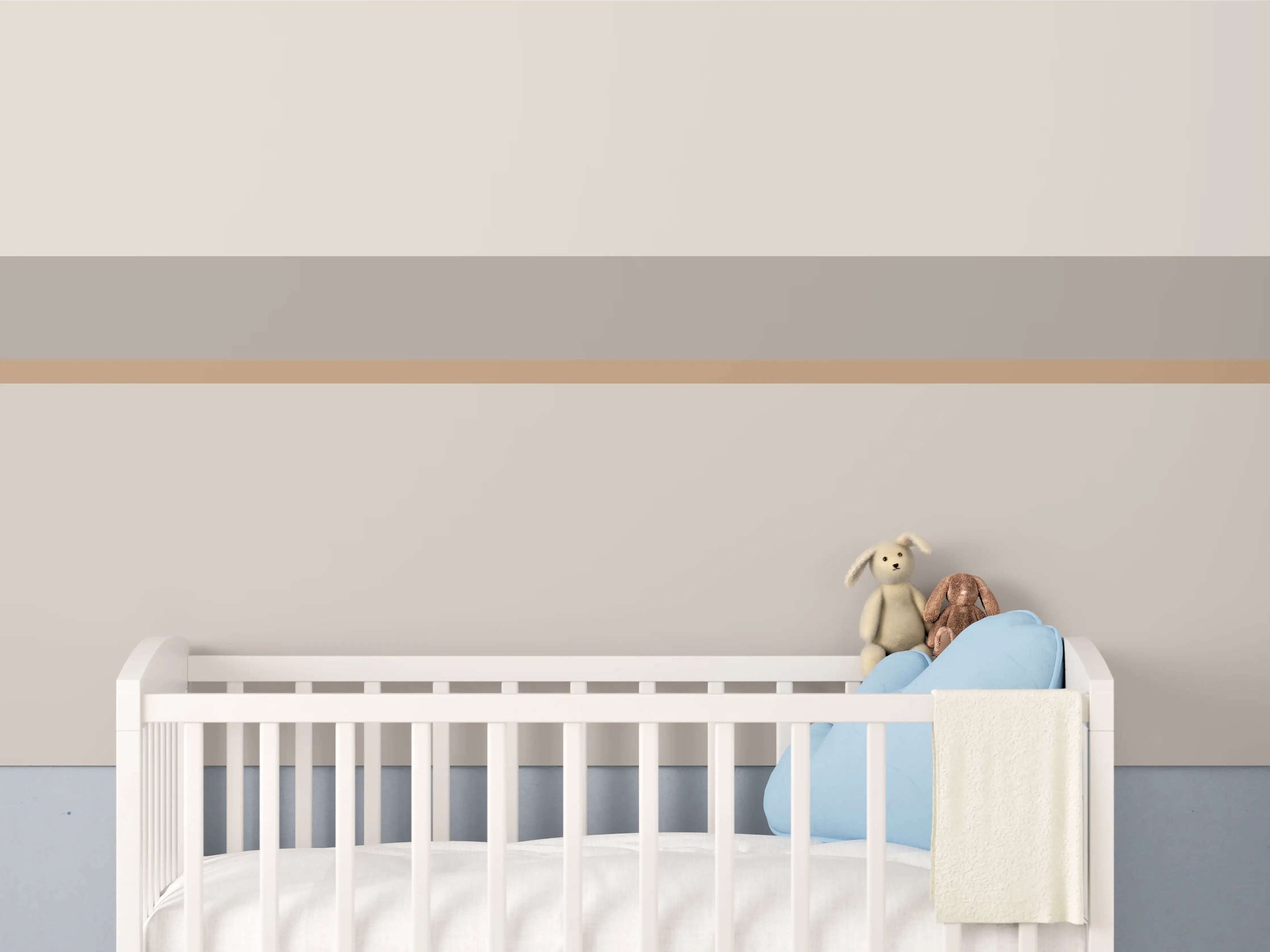 Babyzimmer Wandgestaltung - The Nudes - Horizontal - Caramel