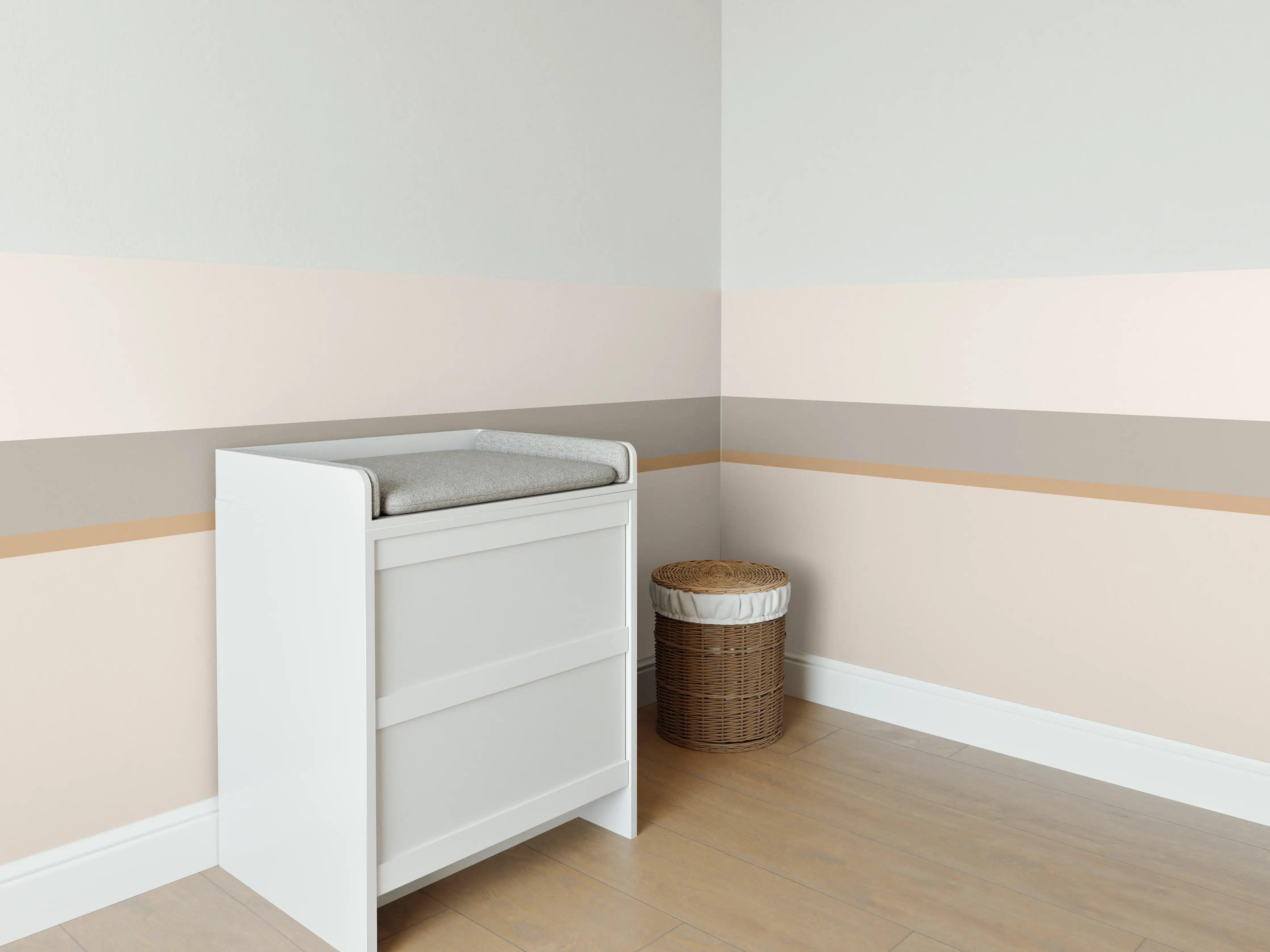 Babyzimmer Wandgestaltung - The Nudes - Horizontal - Caramel