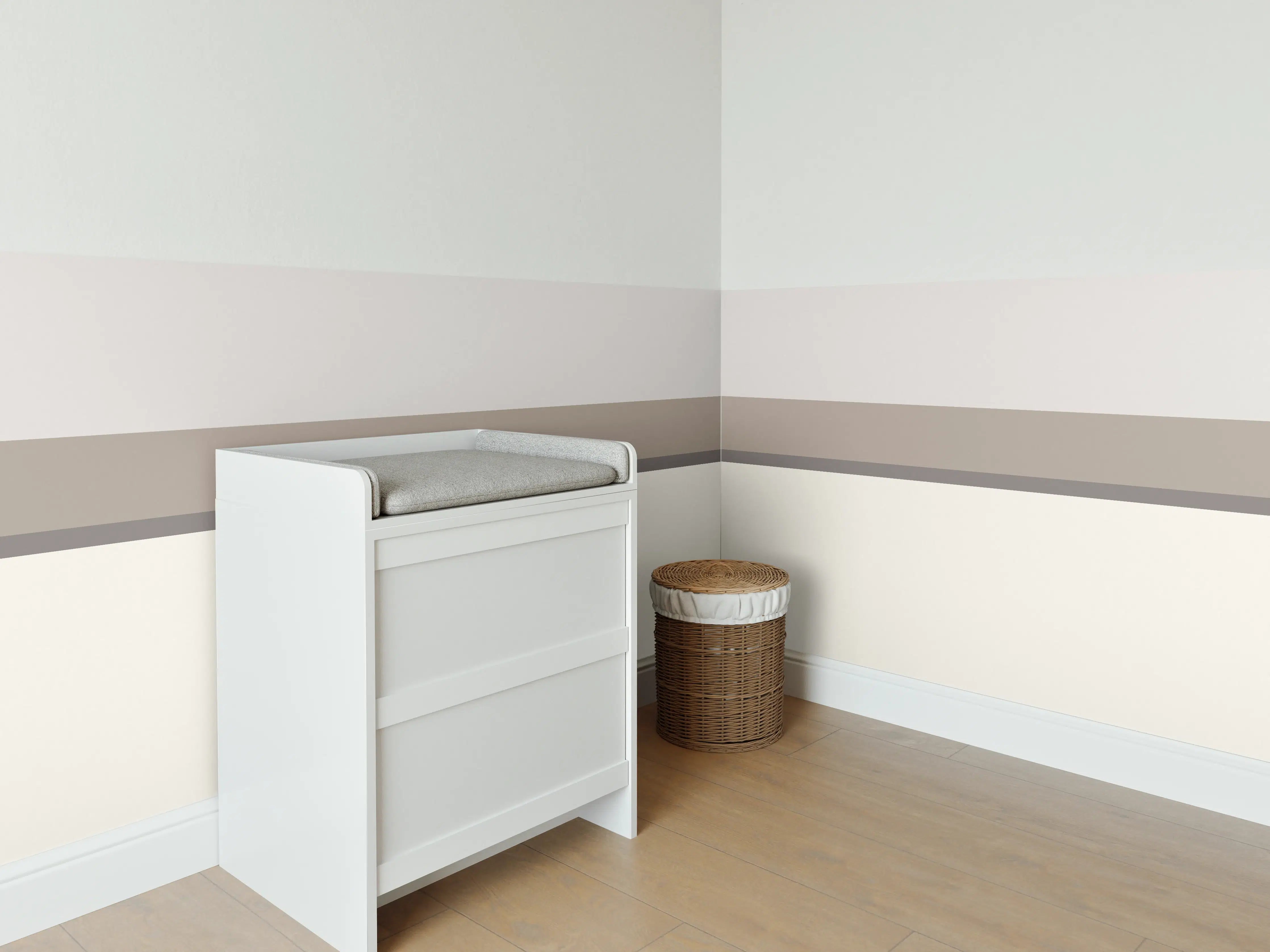 Babyzimmer Wandgestaltung - The Nudes - Horizontal - Fog
