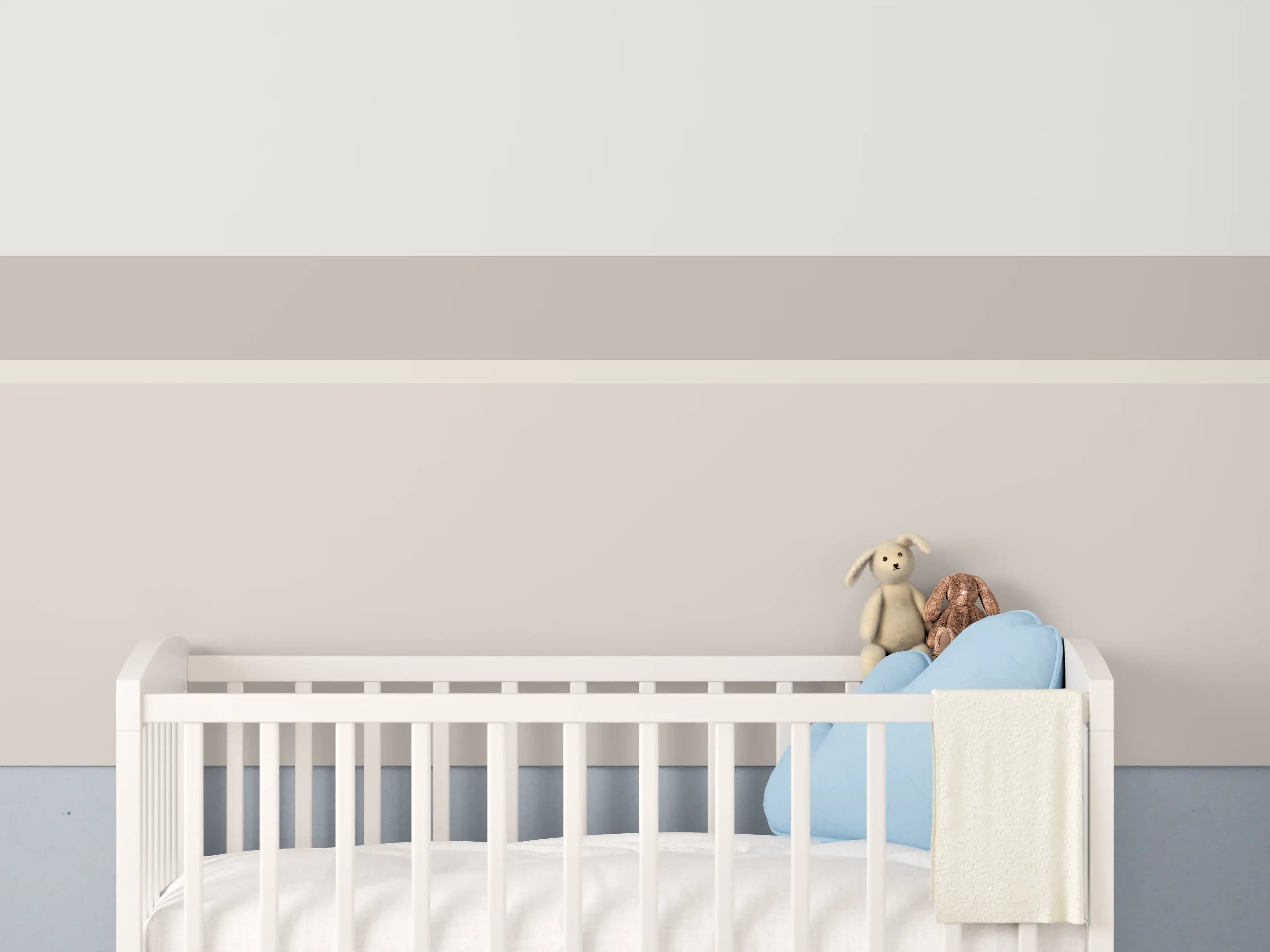 Babyzimmer Wandgestaltung - The Nudes - Horizontal - Latte