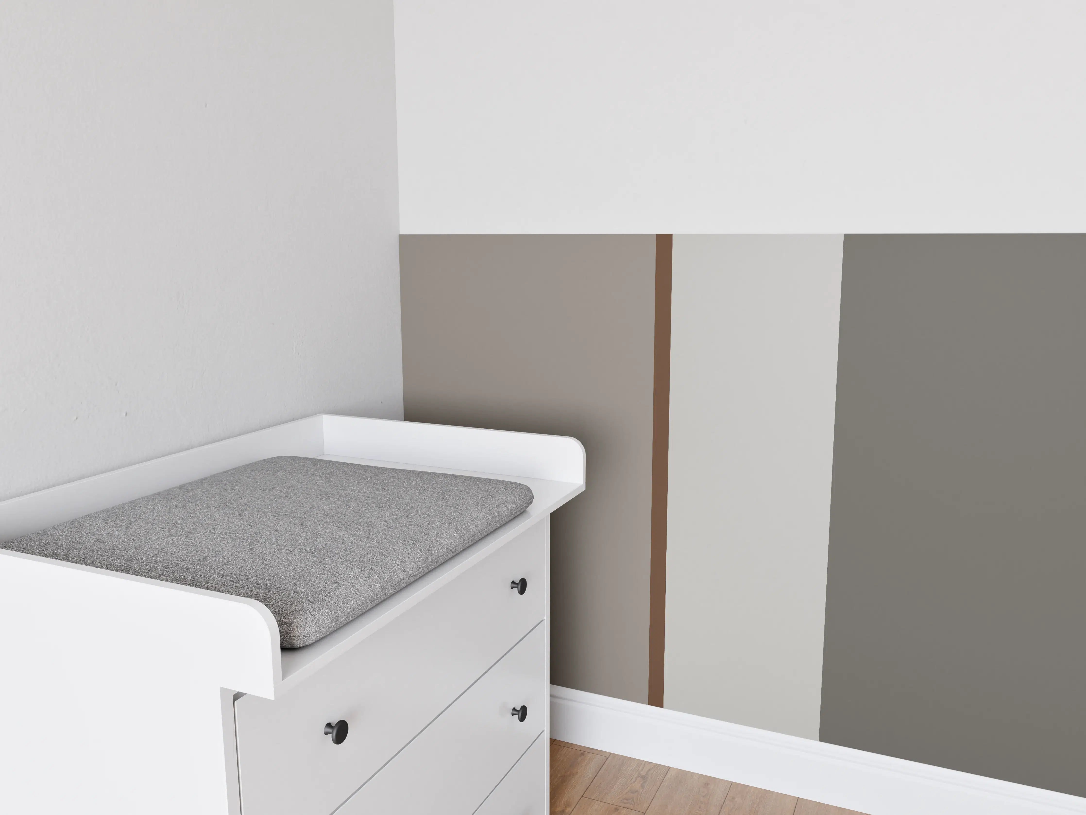 Babyzimmer Wandgestaltung - The Nudes - Vertikal - Ash