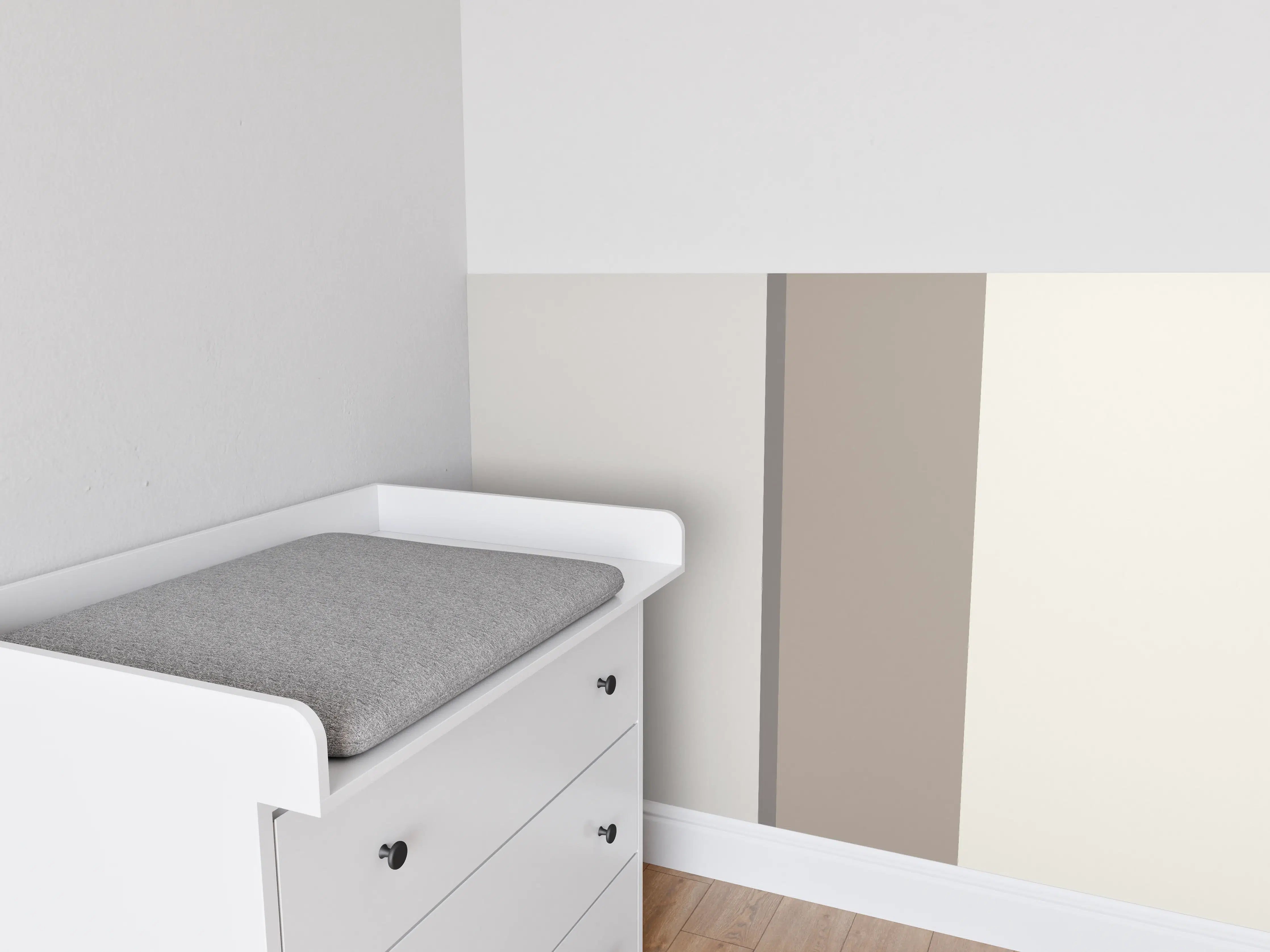 Babyzimmer Wandgestaltung - The Nudes - Vertikal - Fog