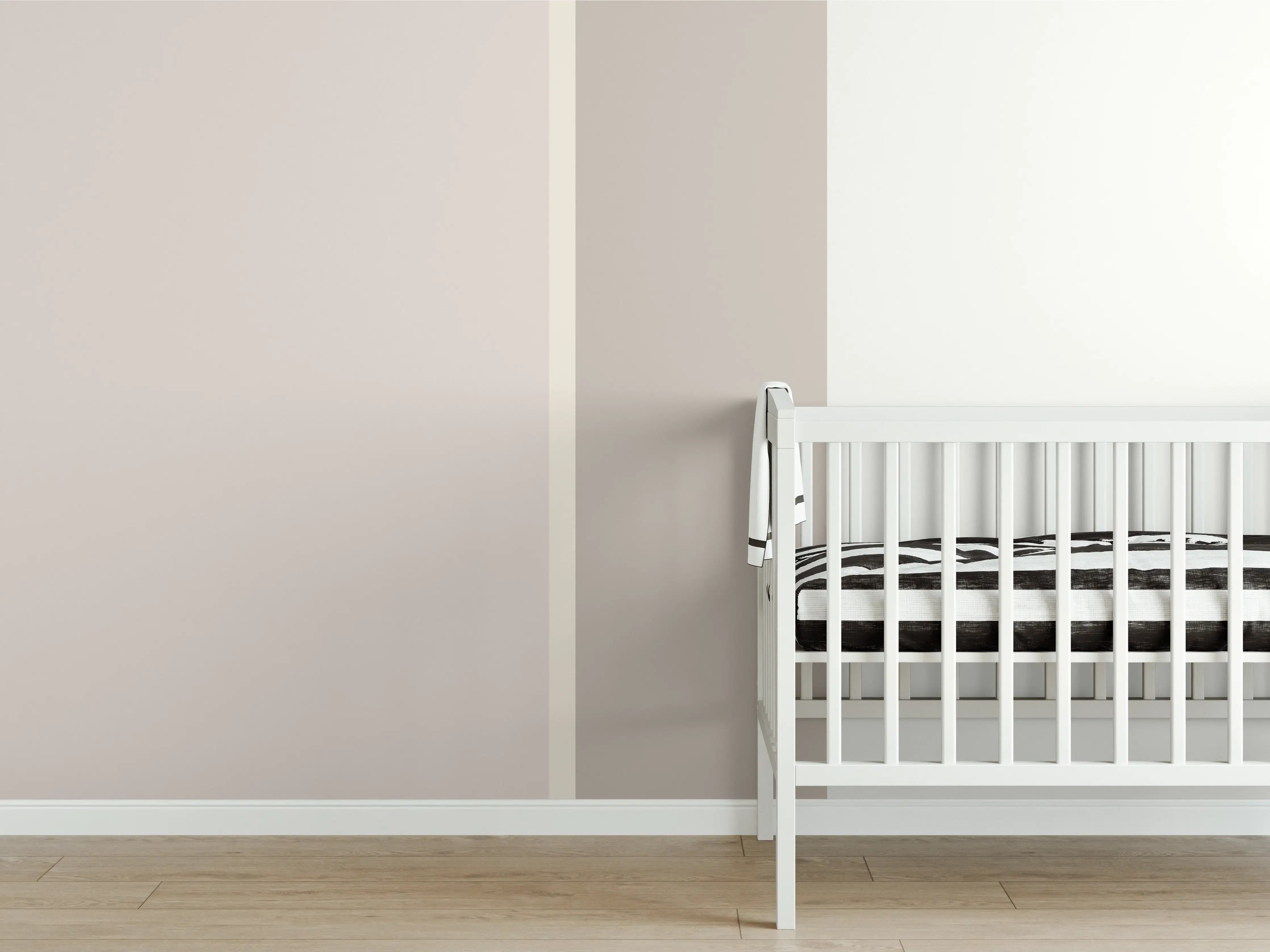 Babyzimmer Wandgestaltung - The Nudes - Vertikal - Latte