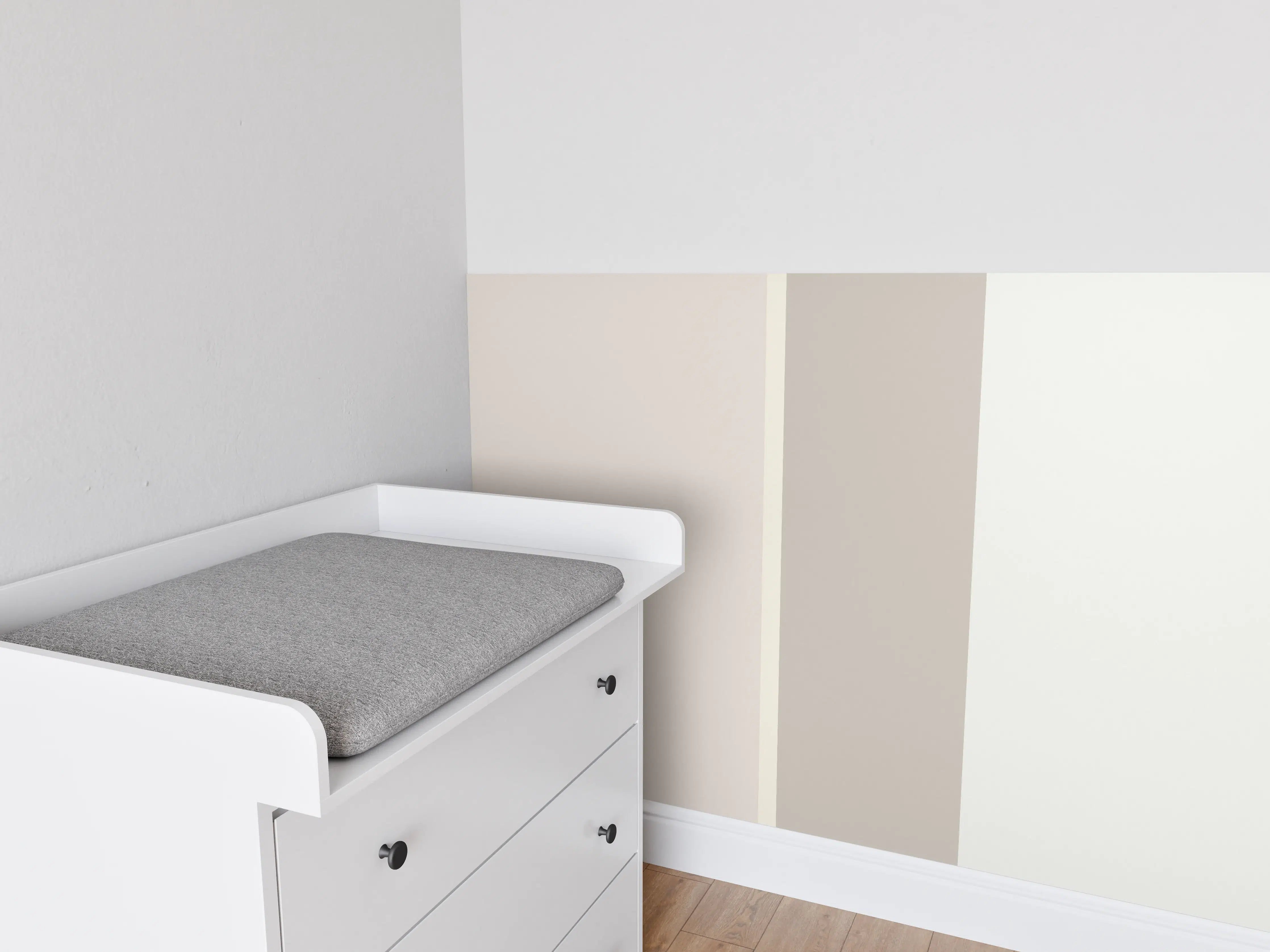 Babyzimmer Wandgestaltung - The Nudes - Vertikal - Latte