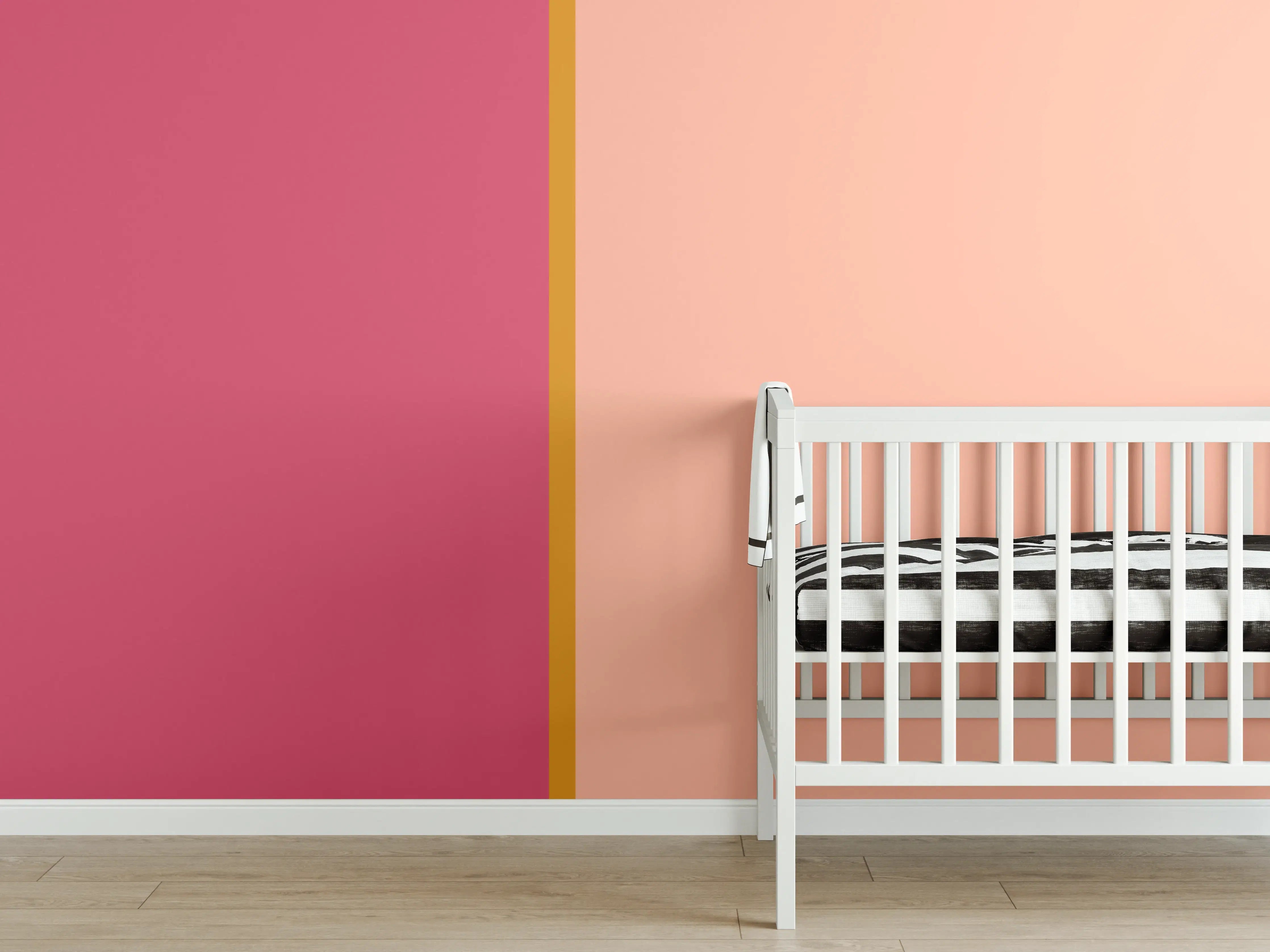 Babyzimmer Wandgestaltung - The Oranges - Easy Vertical - Cotton Candy